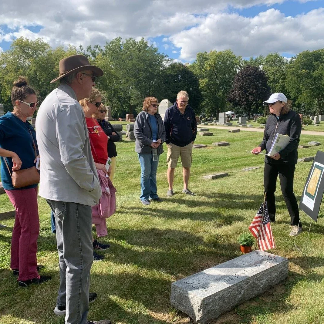 It was a crisp, fall day for our 4th annual cemetery walk yesterday. A big thank you to the Lakeside Cemetery Association, our volunteer tour guides, and all the attendees. See you next year on the first Saturday in September.