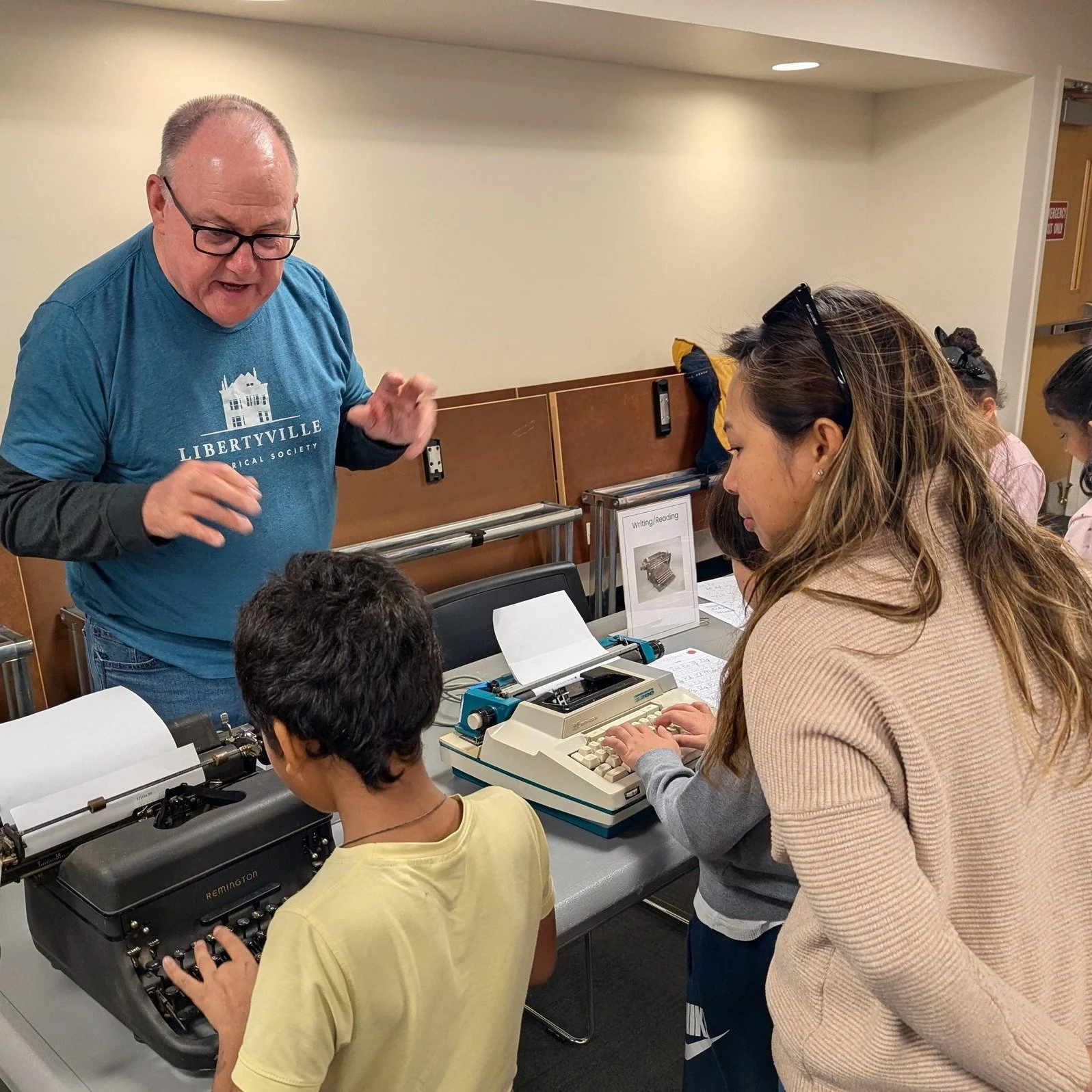 We had a great time hosting the second grade from Oak Grove School District 68 last Friday. Students received a tour of the Ansel B. Cook Home and participated in a Hands-on History activity featuring kitchen gadgets, telephones, cameras, typewriters
