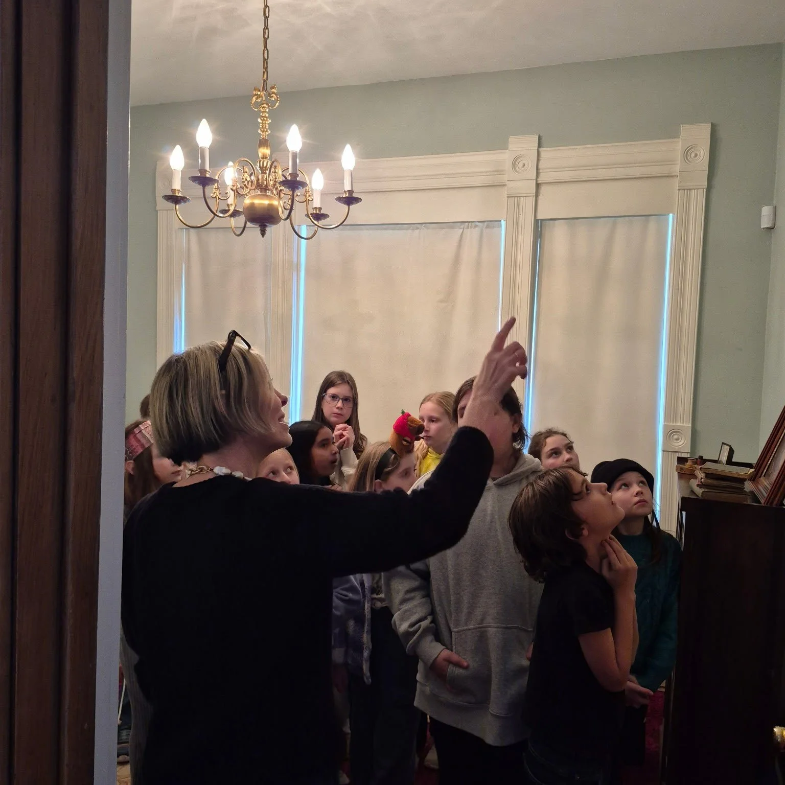 We loved having members of a local girl scout troop at the Ansel B. Cook Home this week. The scouts are working on their Playing the Past badge. Glad the Libertyville Historical Society could help!