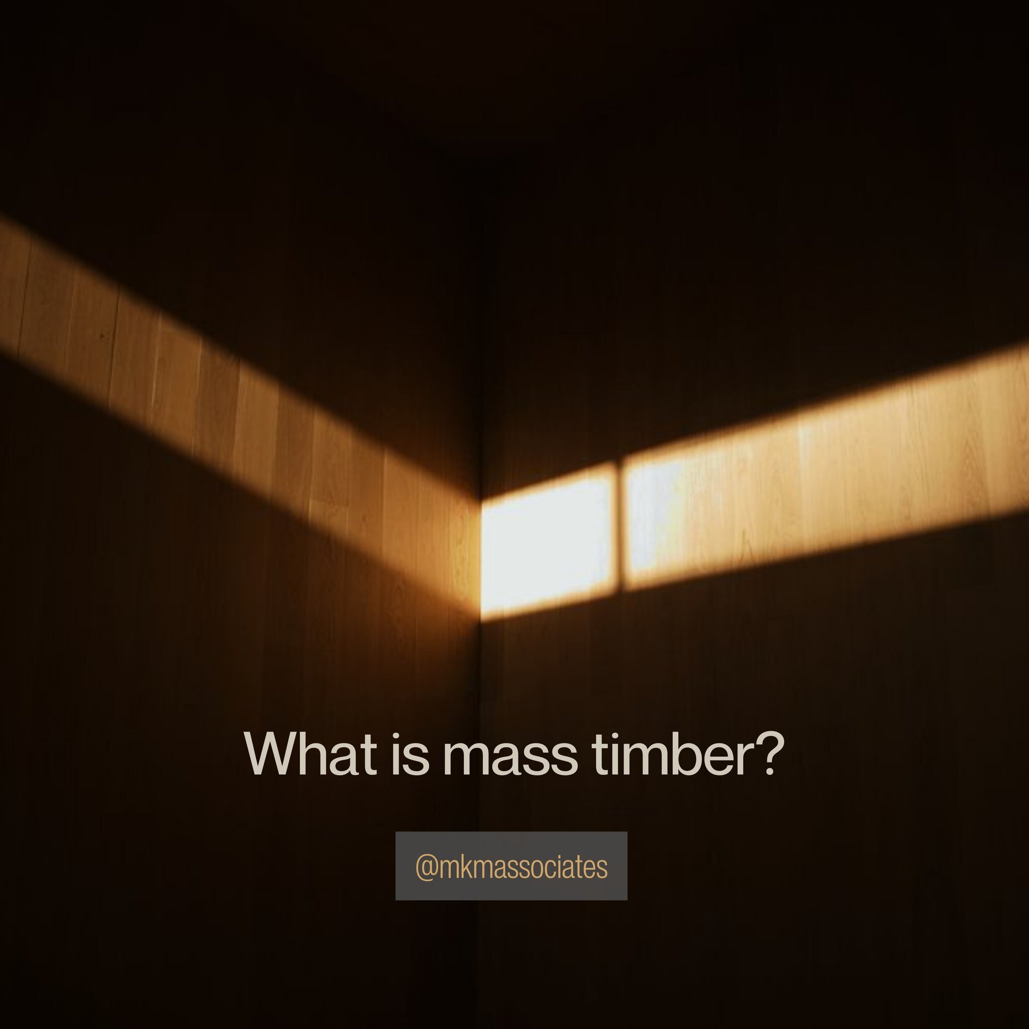 Mass timber is a type of engineered wood product that is gaining popularity in structural engineering and construction. 

It involves using large, solid wood panels for constructing buildings and other structures. Unlike traditional timber framing, w