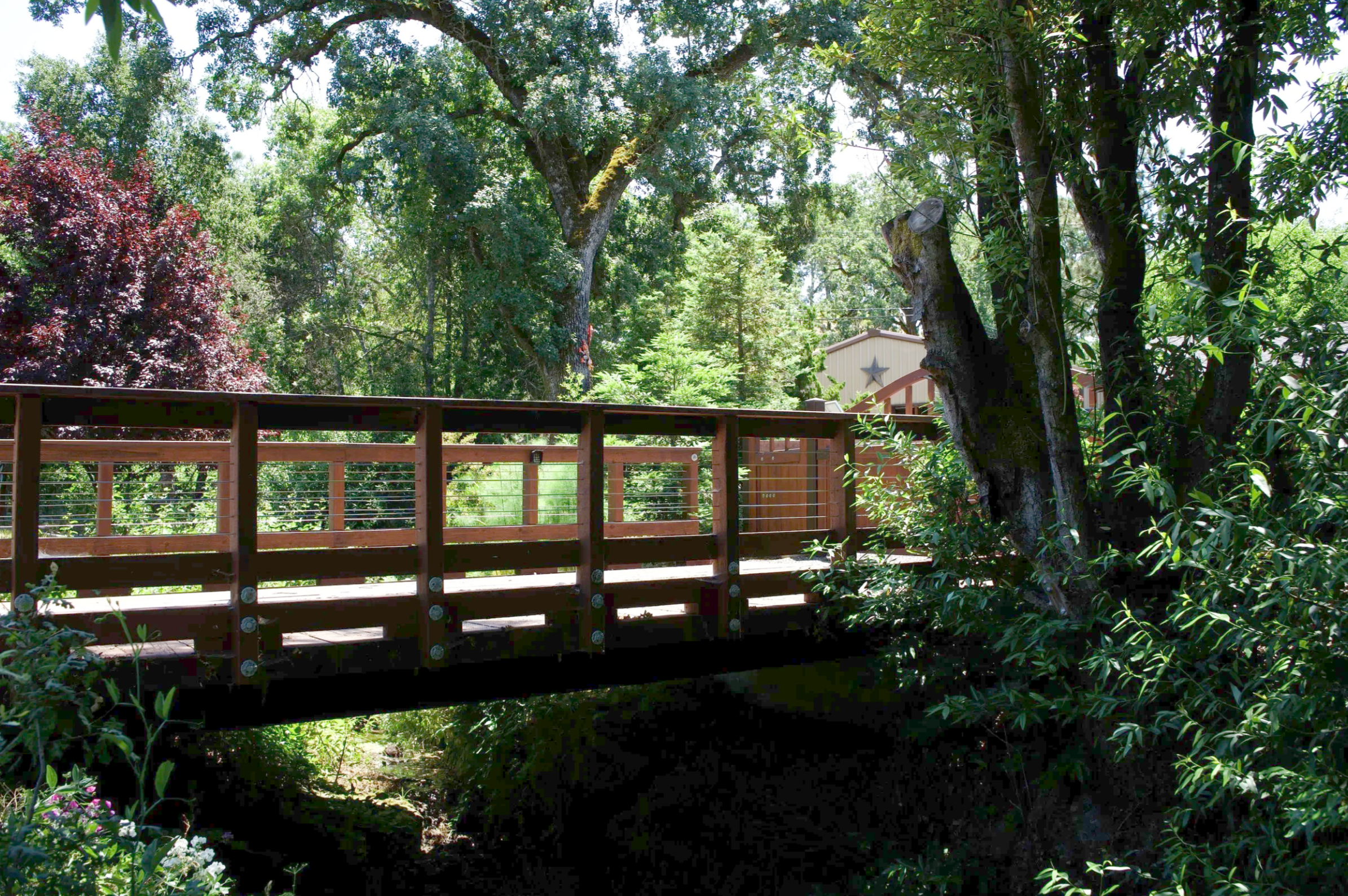 Structural engineering for residential bridge in Santa Rosa