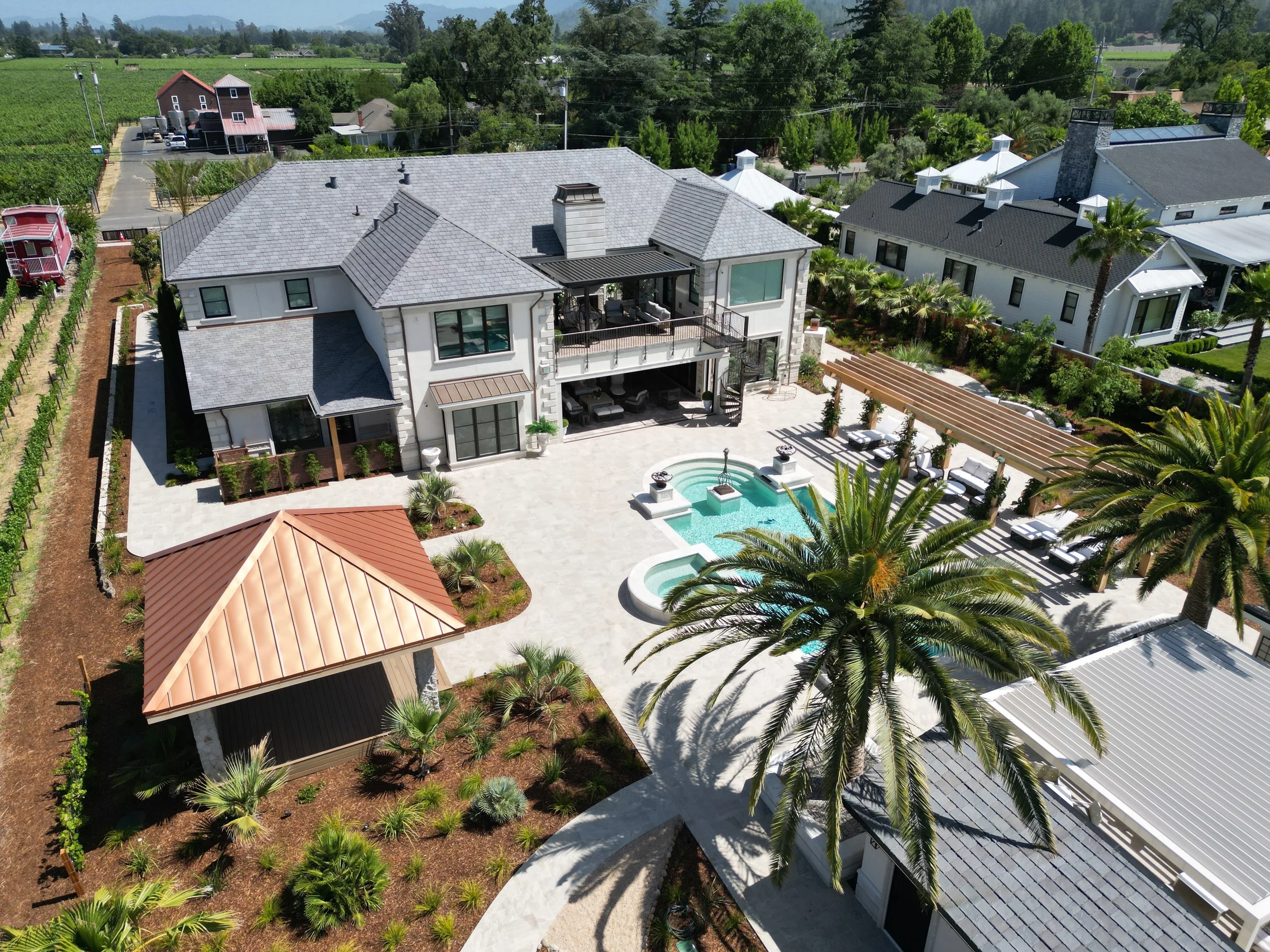 Modern estate in St. Helena, California