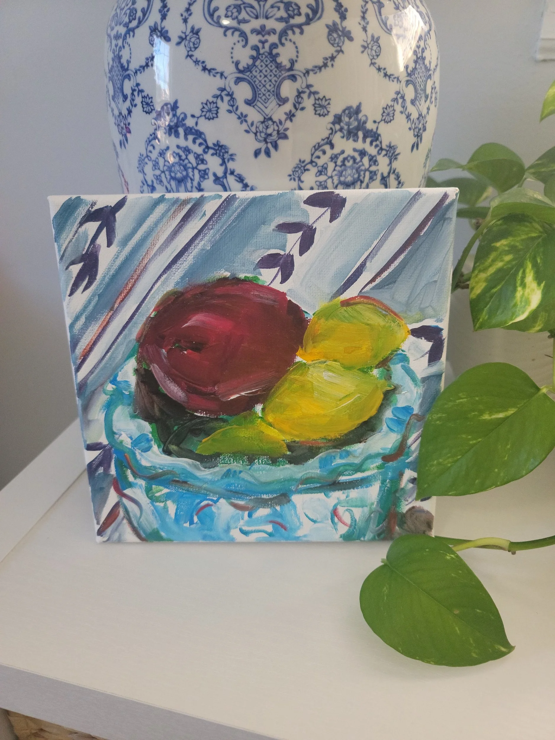 Mango and Lemons 8 x 8