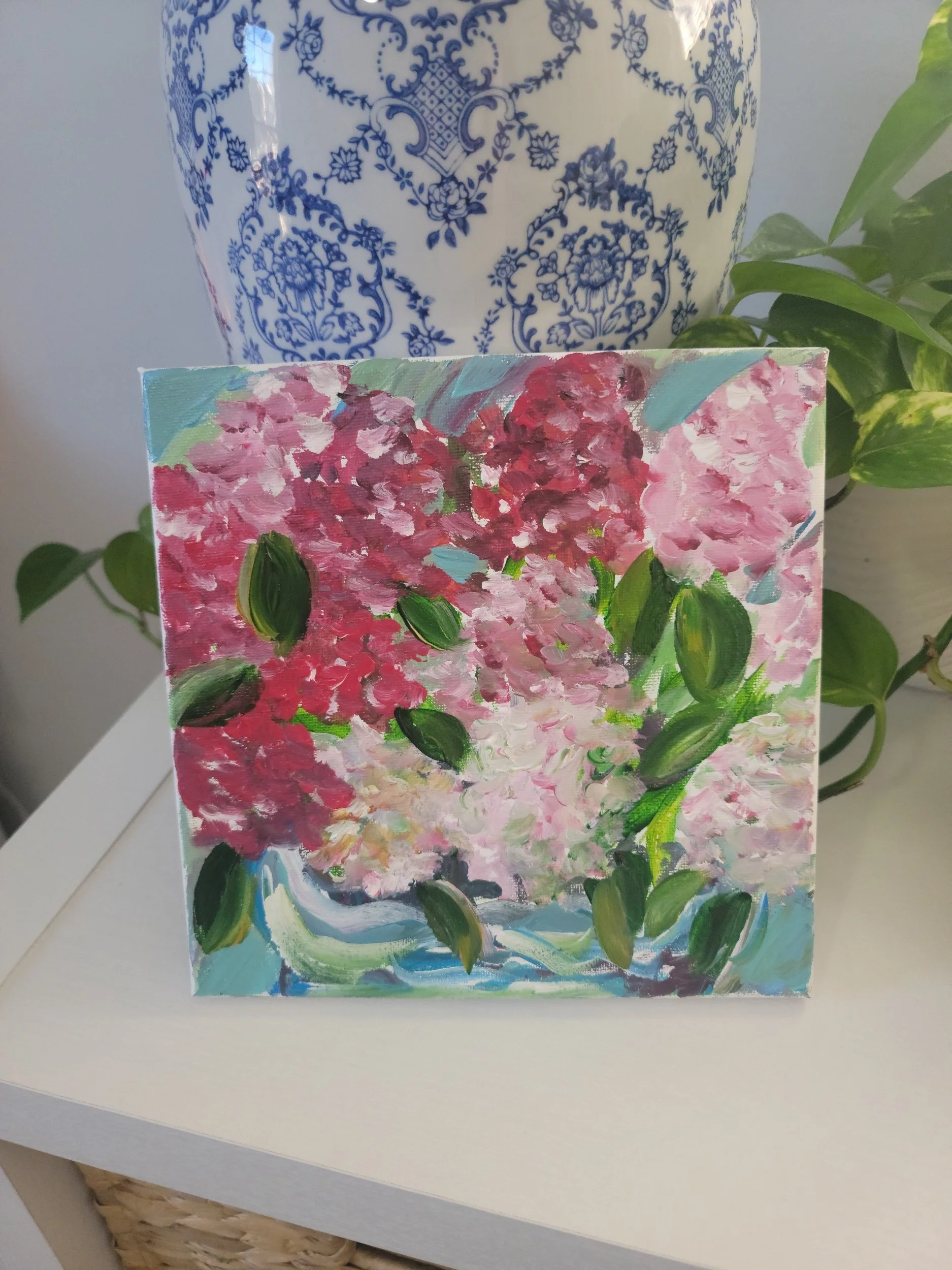 Raspberry Bloom 8 x 8