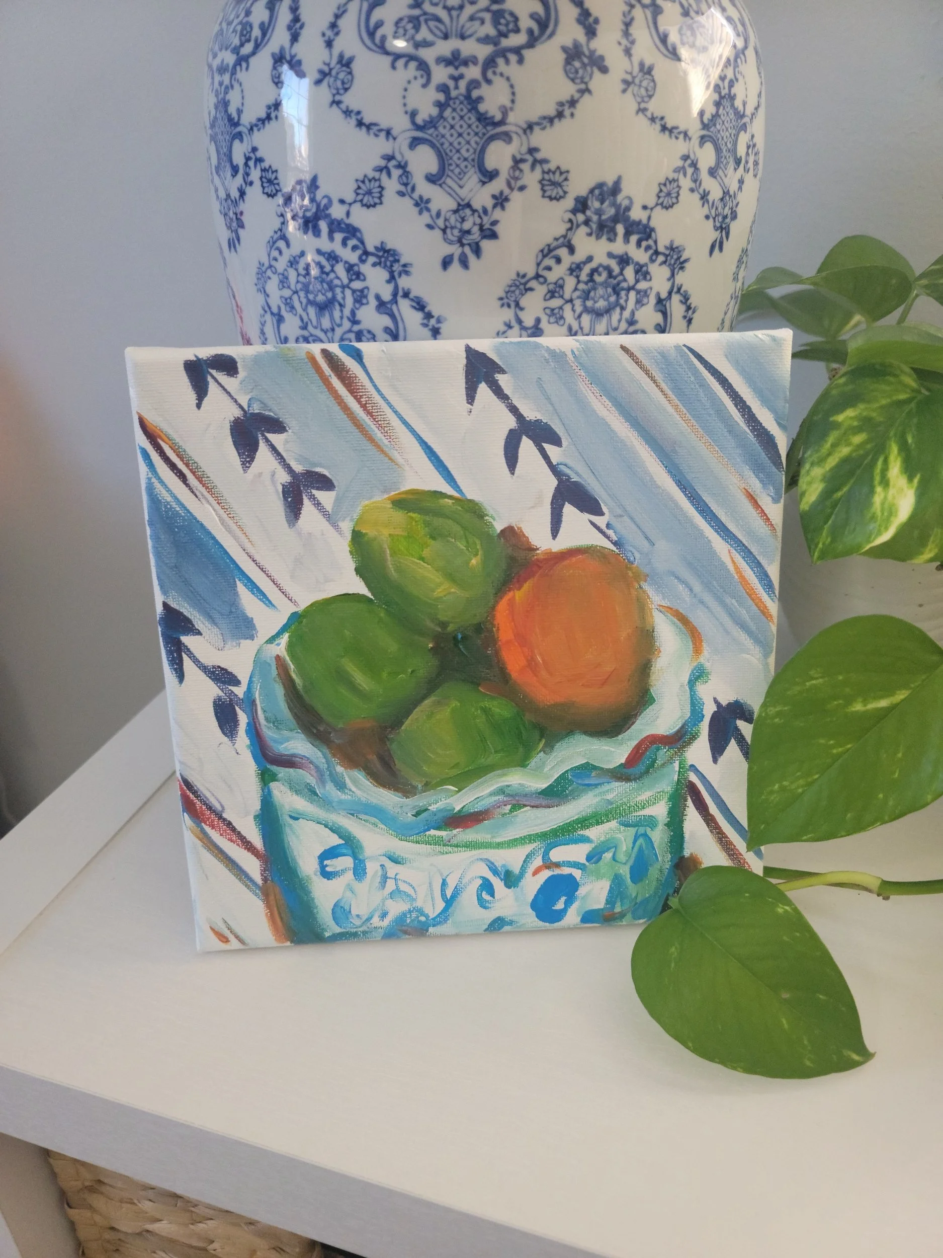 Orange and Limes 8 x 8