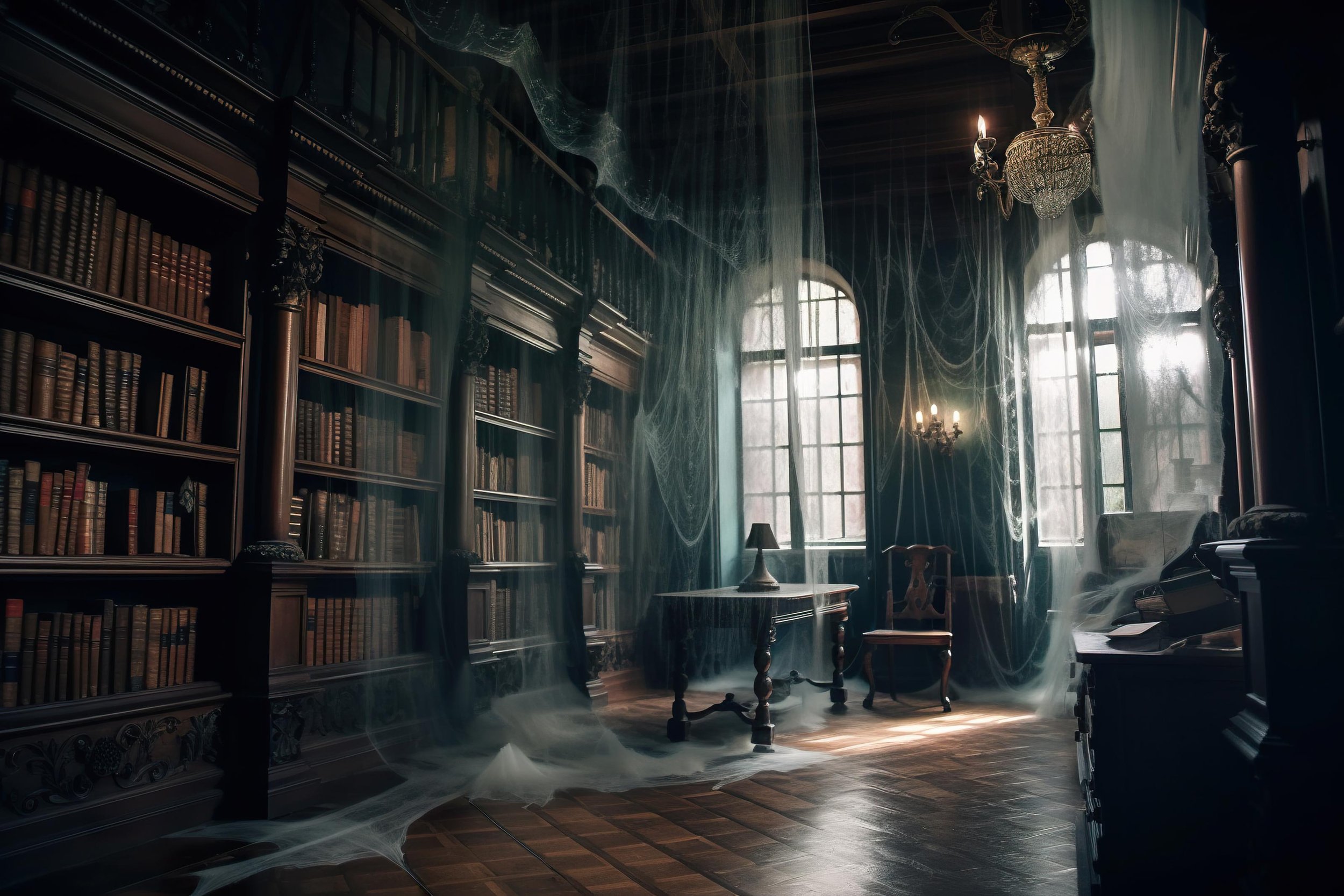 Tween Scene: Haunted Library Escape Room