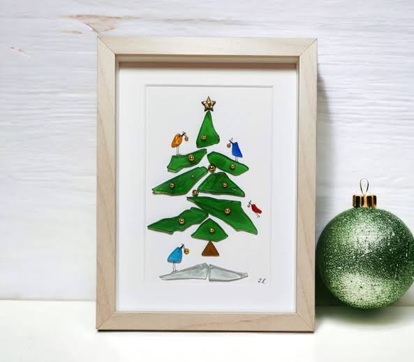 Adult Craft: Sea Glass Holiday Art