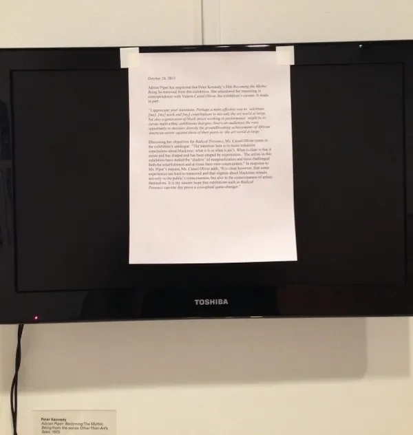 Adrian Piper Pulls Out of Black Performance-Art Show