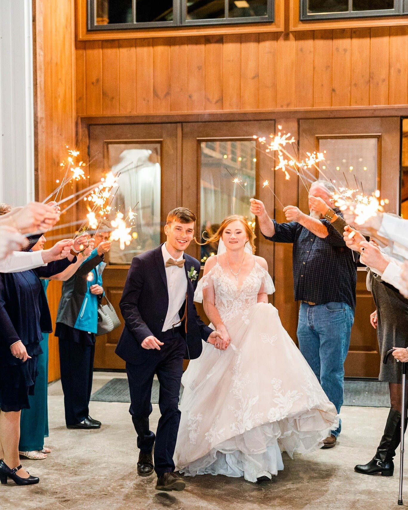 Light those sparklers, and let's get outta here!! 🤍✨🤍✨

Photographer: @ashton_turnbull_photography_ 
Caterer: @petrovaspastriesandmixings_llc 
HMU: @fairlysweetthings 
DJ: Matt Knapp
Decor: @devinedesigndecor7 
.
#justmarried #weddingreception #spa