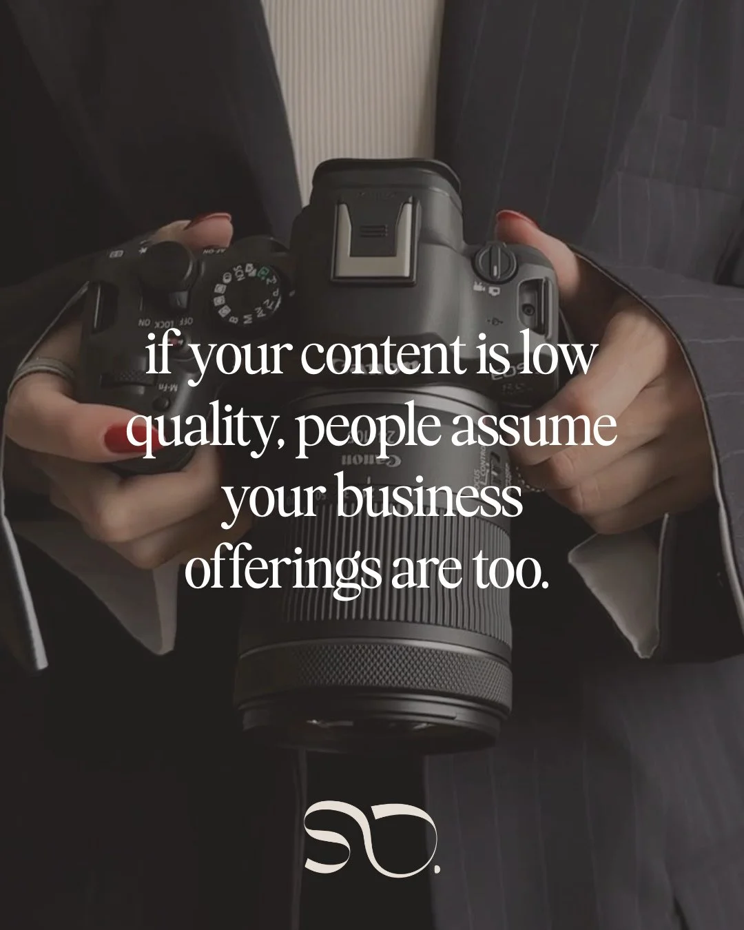You could have the best offerings, but if you're using templates or low quality images that aren't aligned with your brand - people will assume your offerings aren't of quality either. ⁠
⁠
Our team can help ensure your business shows as high valued a