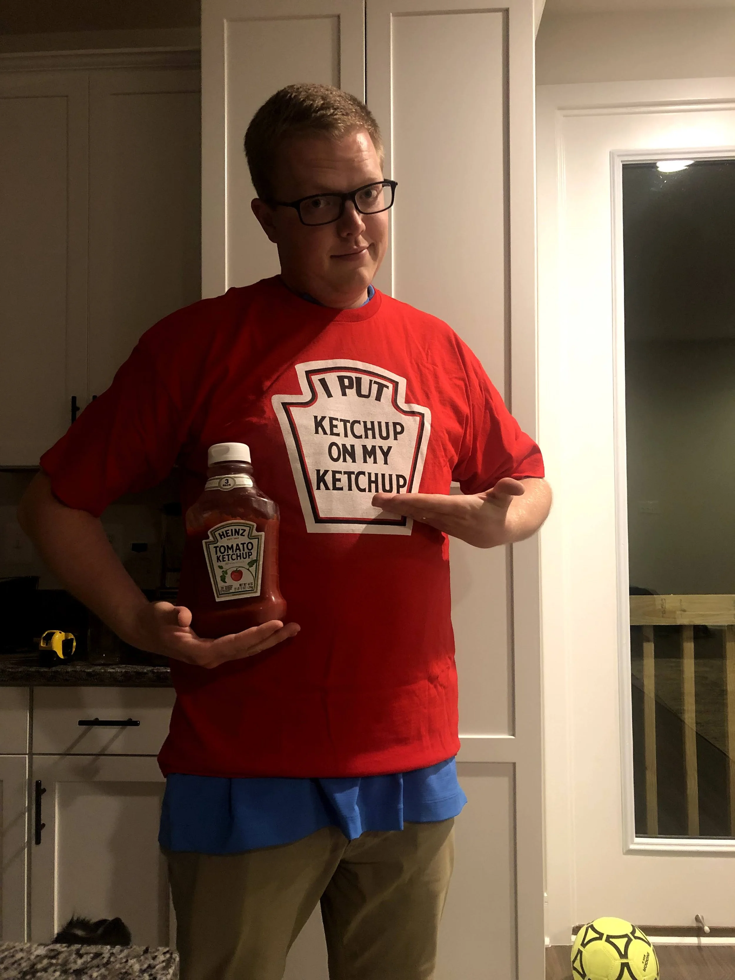 Brett puts ketchup on pretty much everything. It is his favorite flavor.