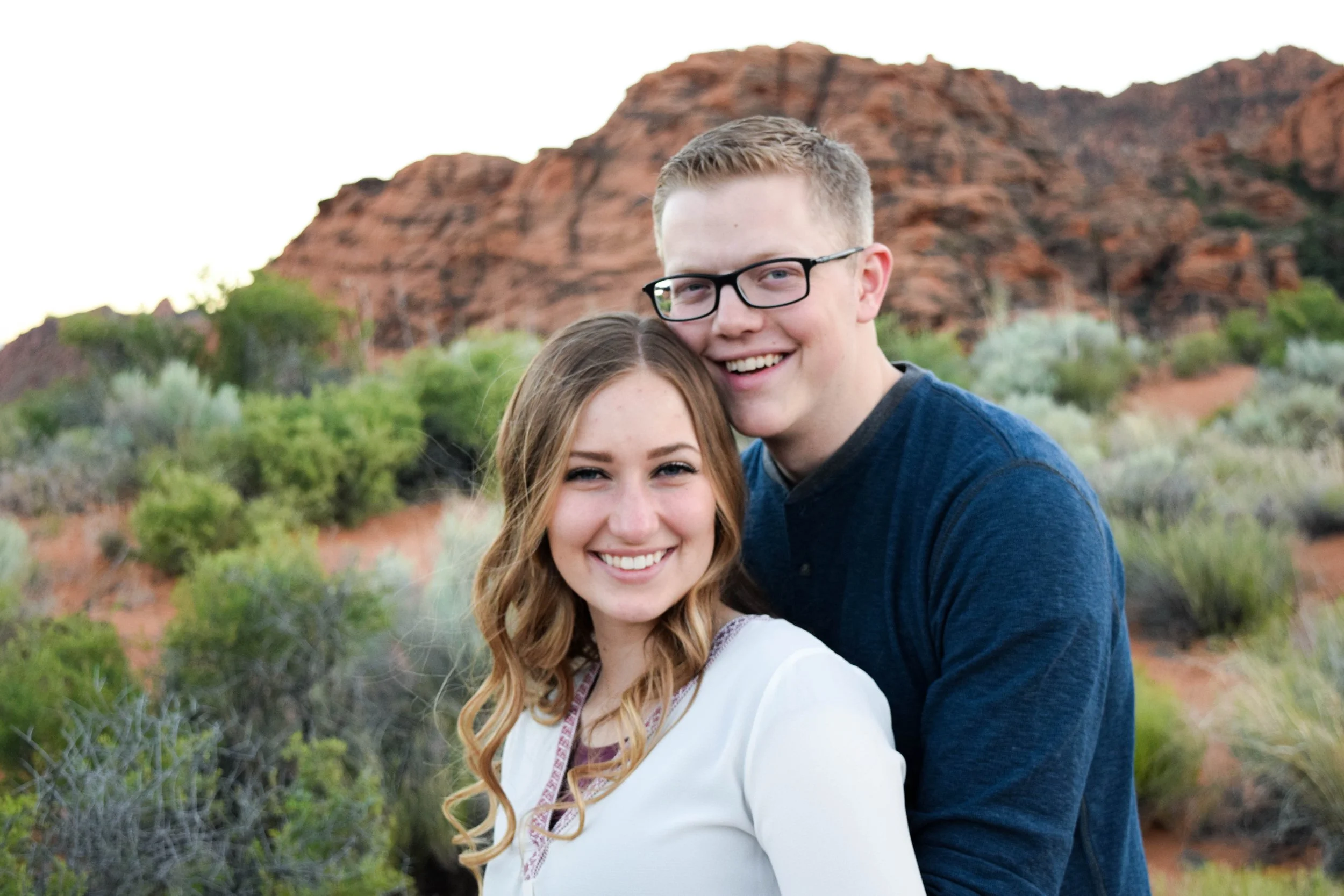 This picture was taken just before we were married. We love coming back for family photos.