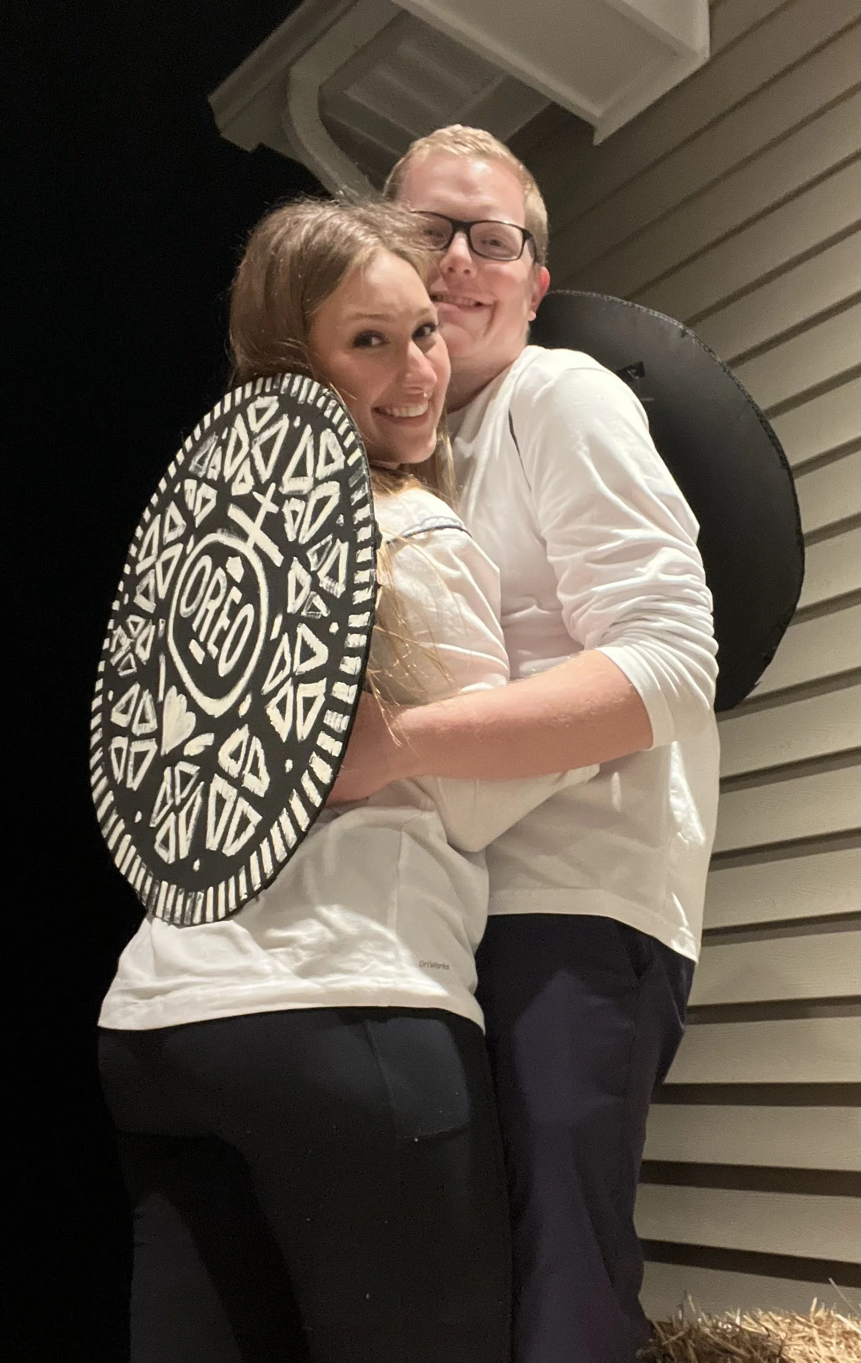 We aren't awesome at Halloween, but one year we were a double stuffed Oreo and thought it was pretty cute. Plus, we gave out Oreos to our trick-or-treaters. We would love to add more stuffing to our Oreo ;-)