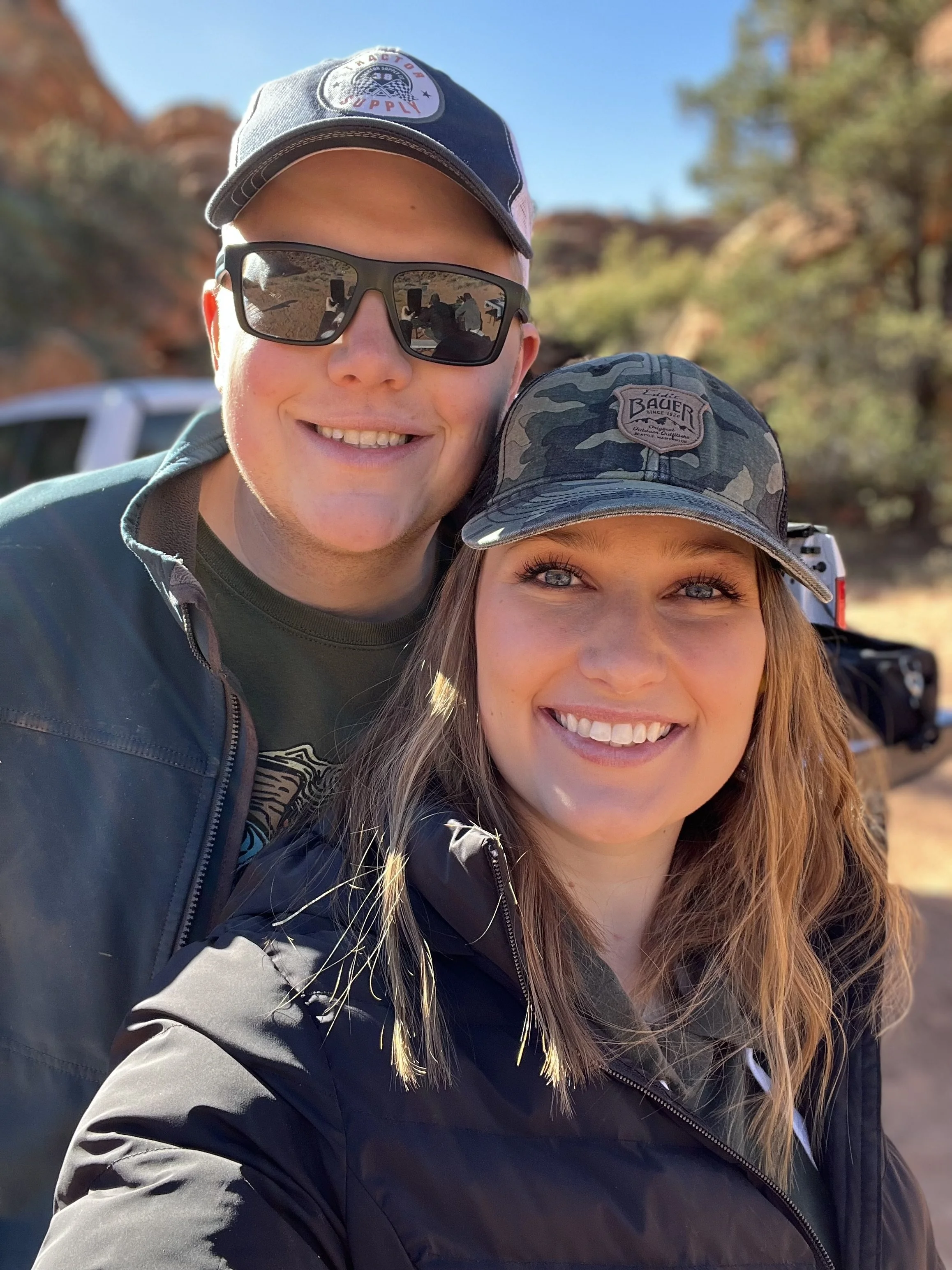 We love the great outdoors and red rocks! 