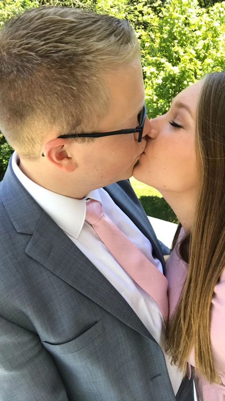 Ewww... kissing!