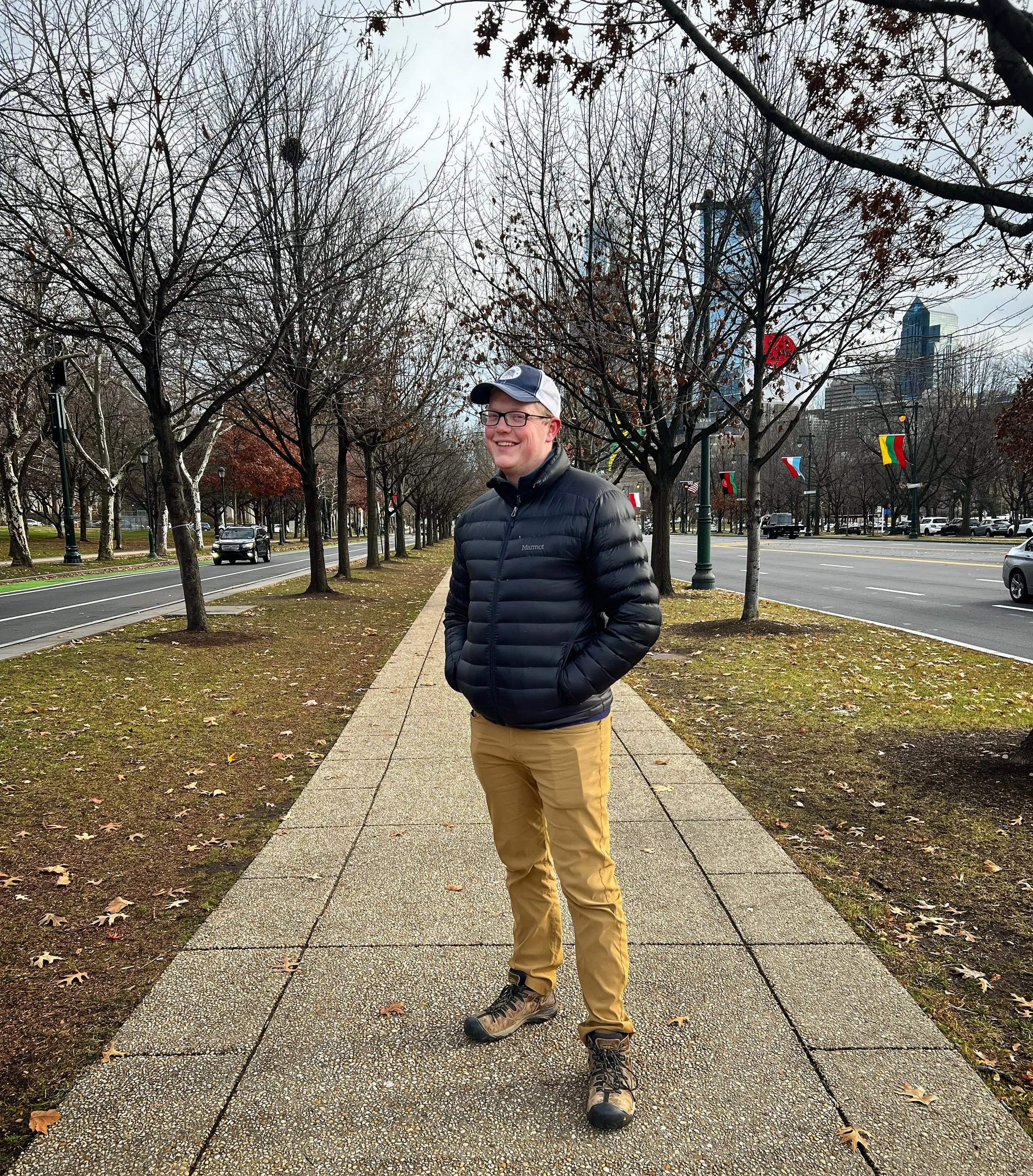 A recent trip to Philadelphia included visiting the temple, many Christmas markets, and running around pretending to be Rocky. We think he was in better shape haha!