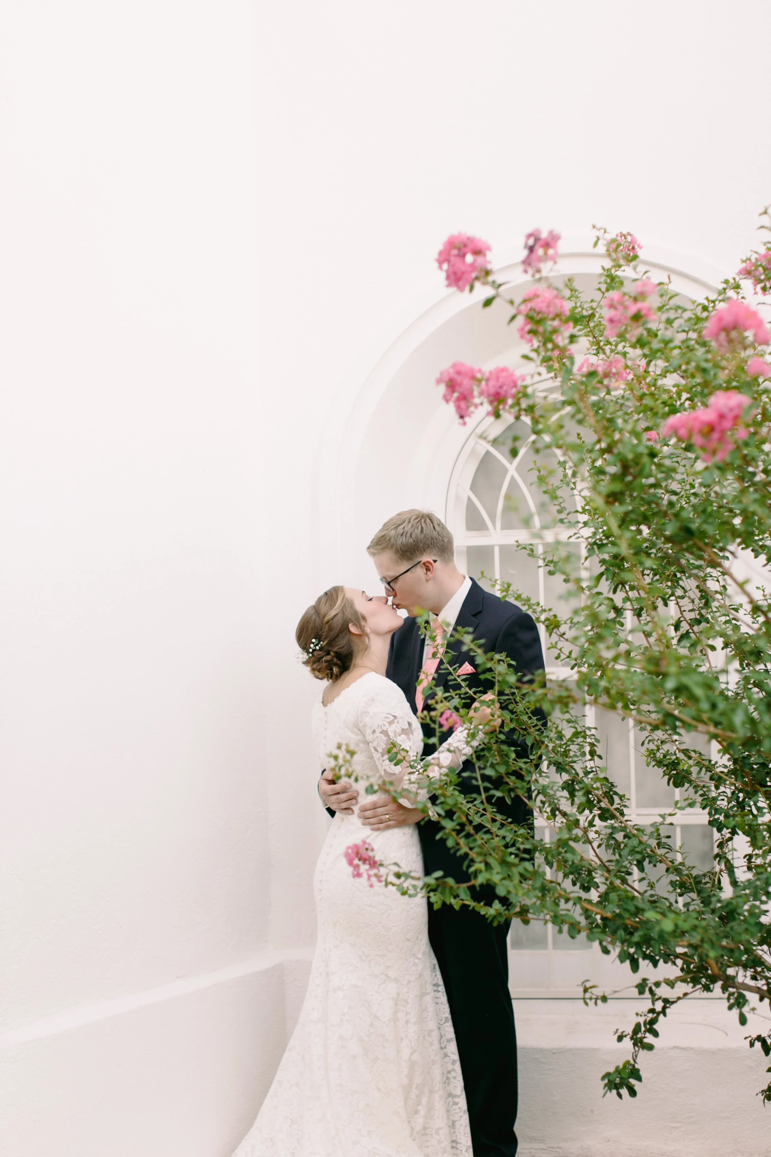 This is a cute picture from our wedding day. Kisses are important and shared often in our marriage.