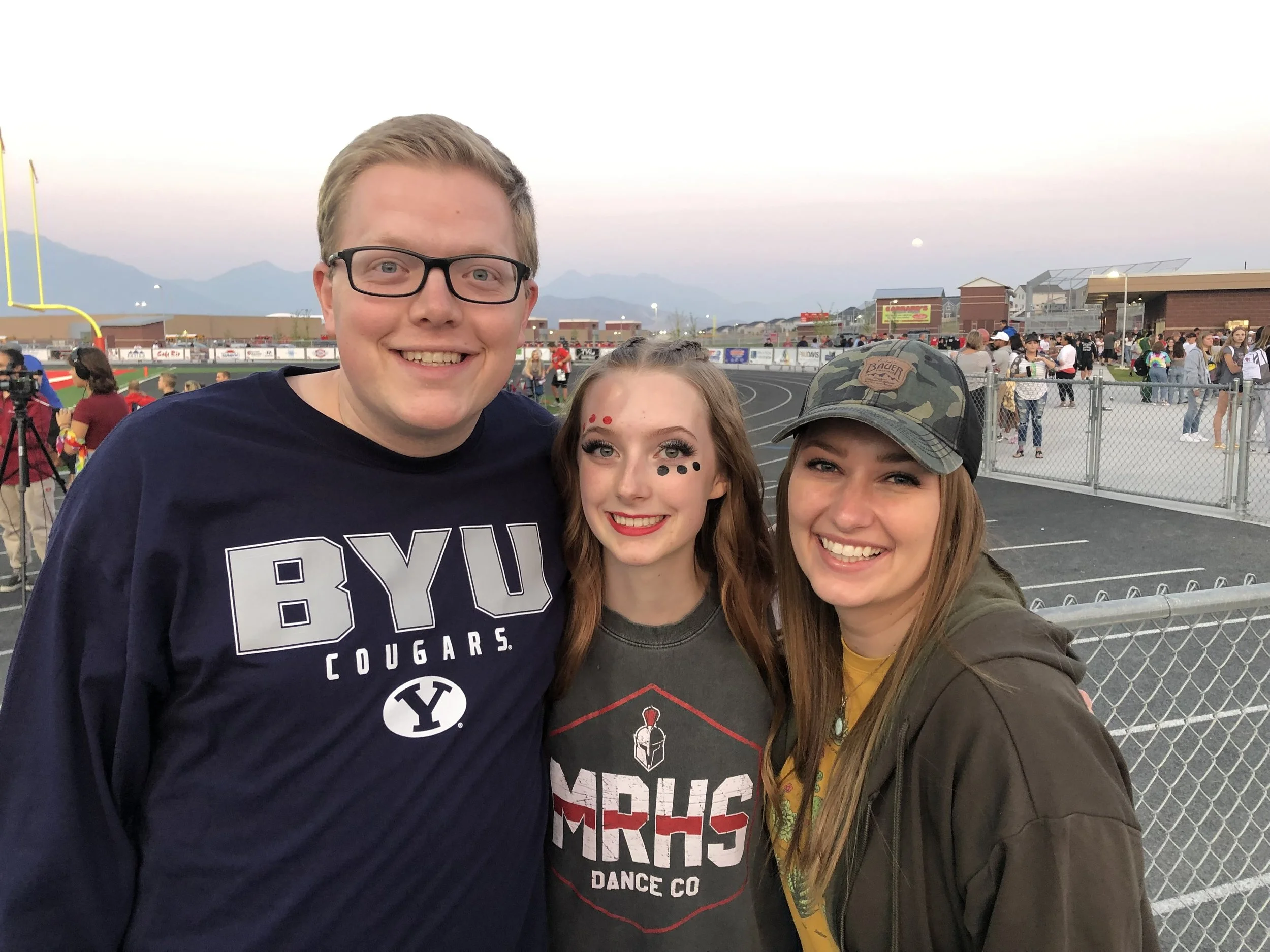 We love supporting our nieces and nephews! We watched our niece, Kate, dance at her high school football team with her dance company.