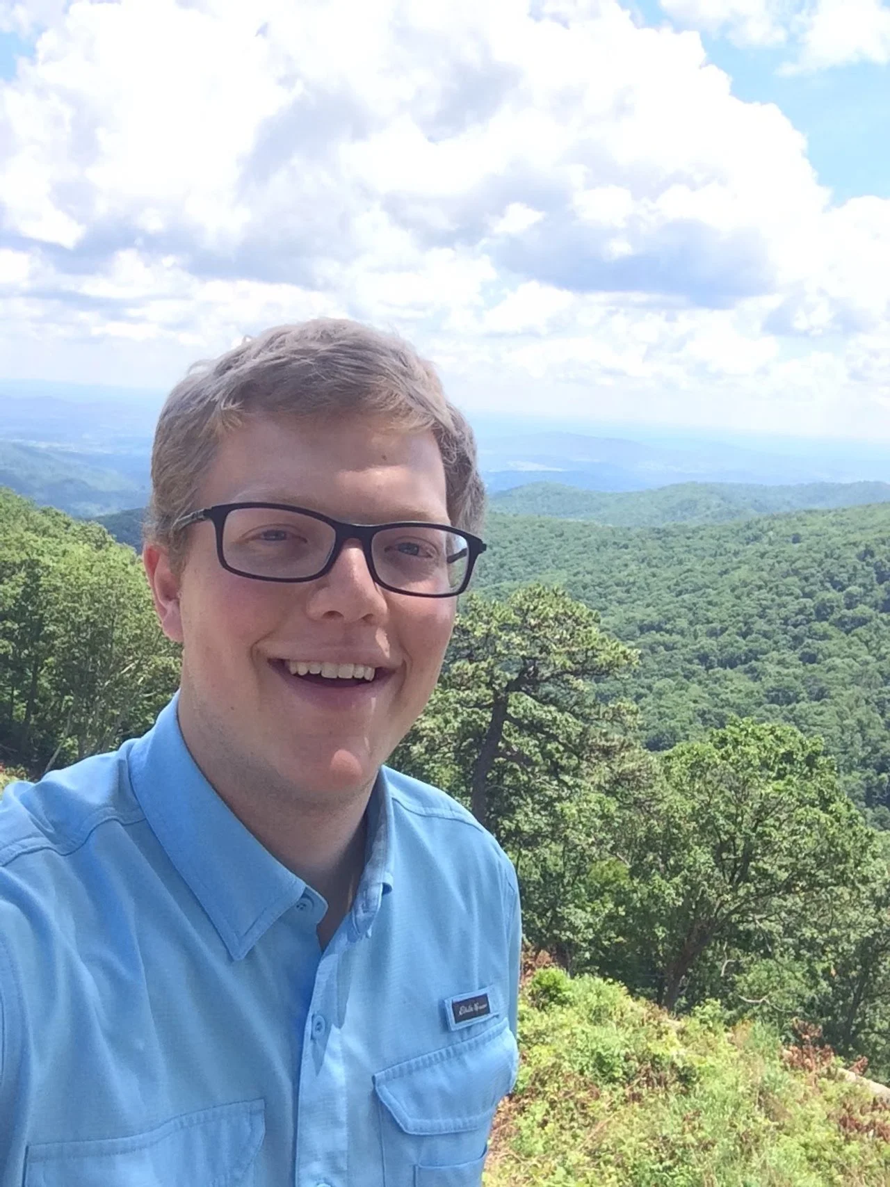 Brett is from Virginia and likes to call these "mountains." Jessica knows what real mountains are ;-)