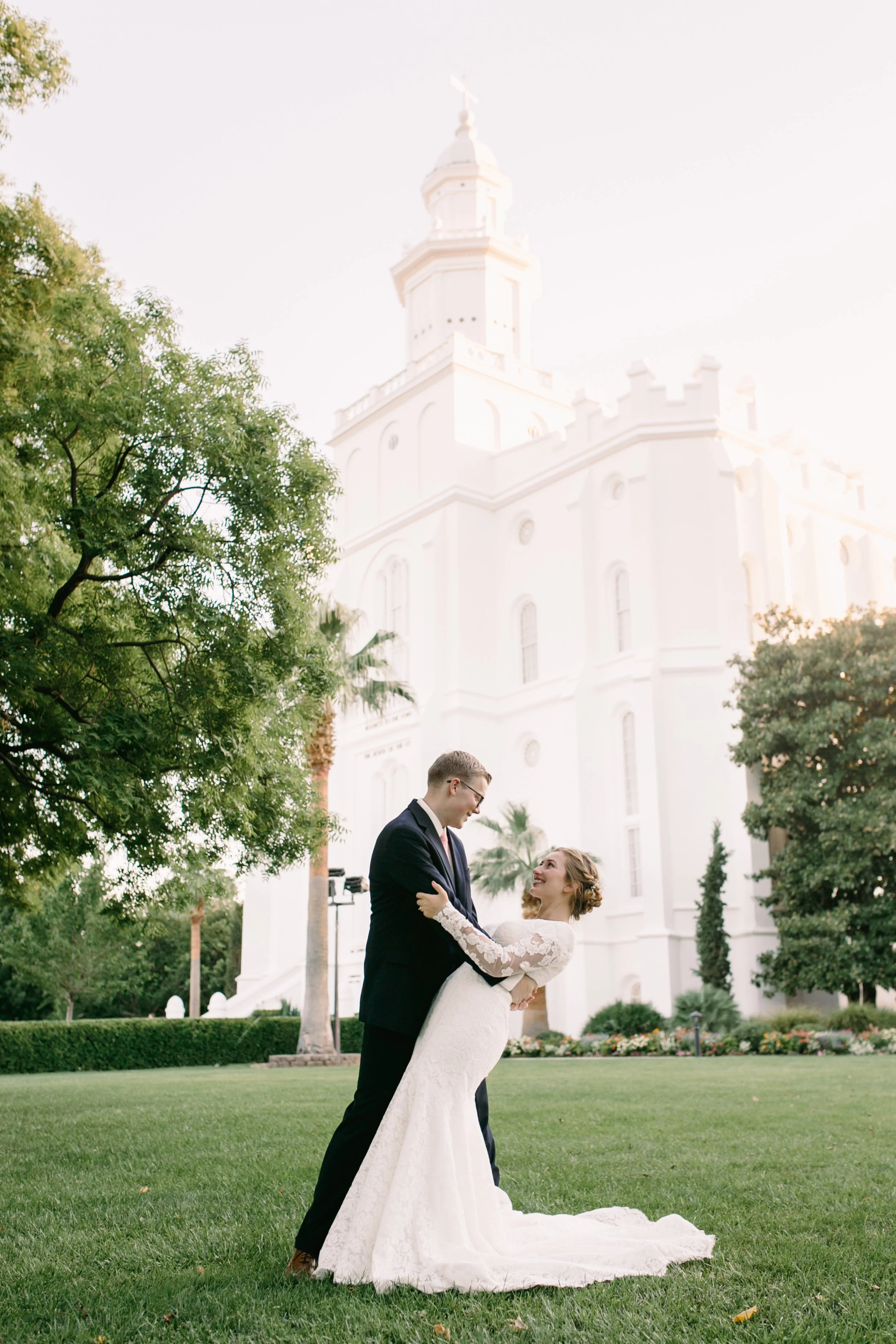 We were sealed for time and all eternity in the St. George, Utah Temple. 