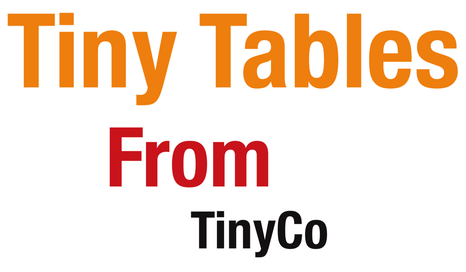 Tiny Tables from TinyCo