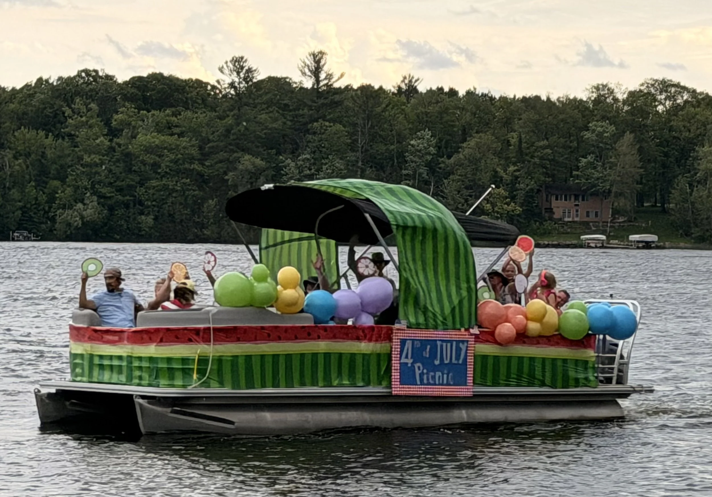 Watermelon Boat, 4th of July Picnic - The Grover Family