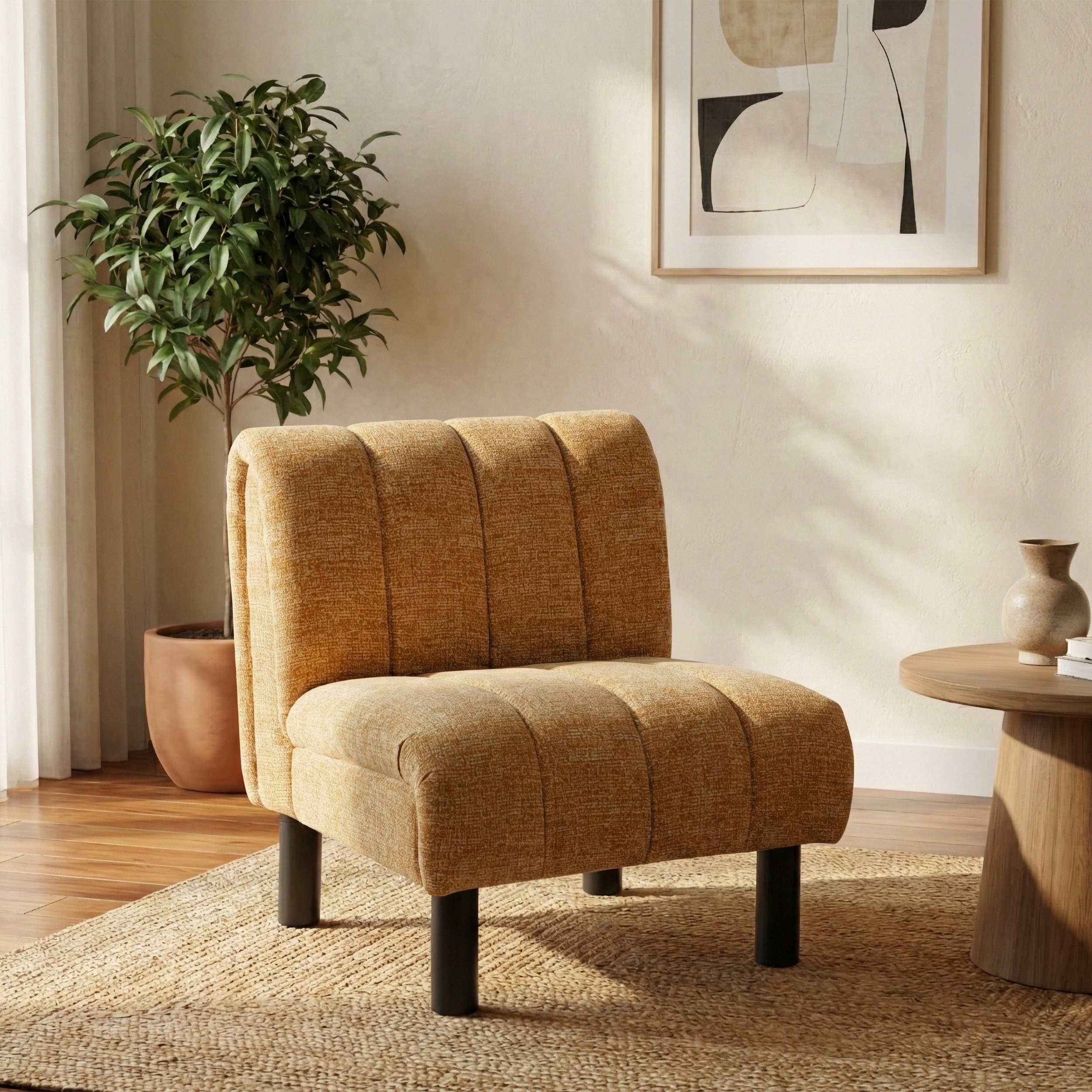 Lily Accent Chair - Mustard