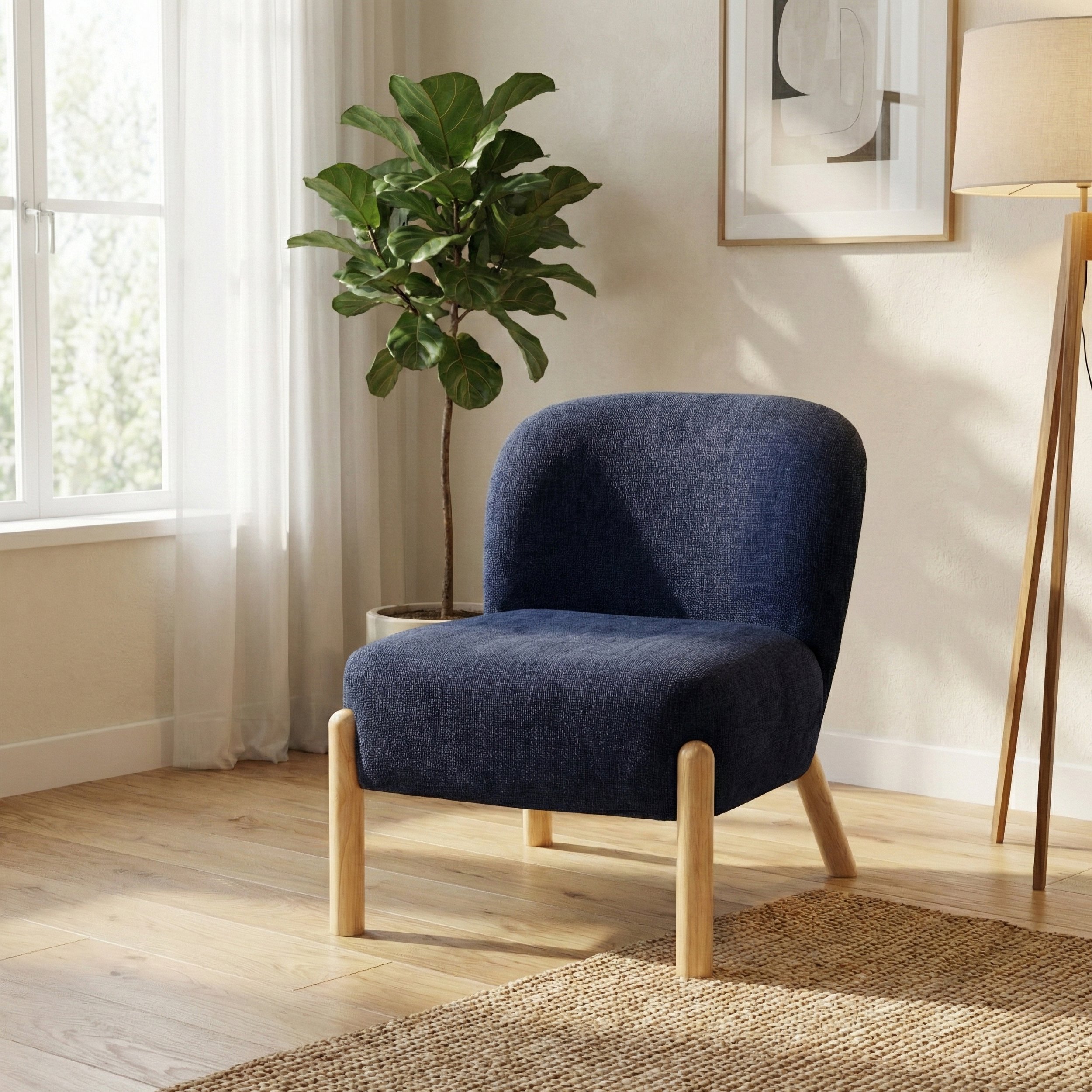 Alana Accent Chair- Denim Blue