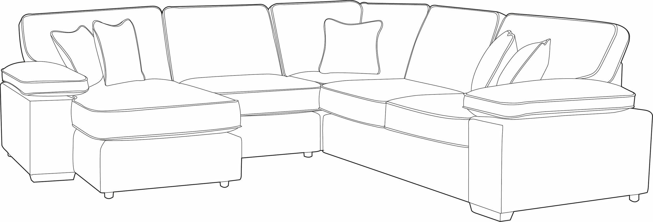 Left Chaise Corner Sofa