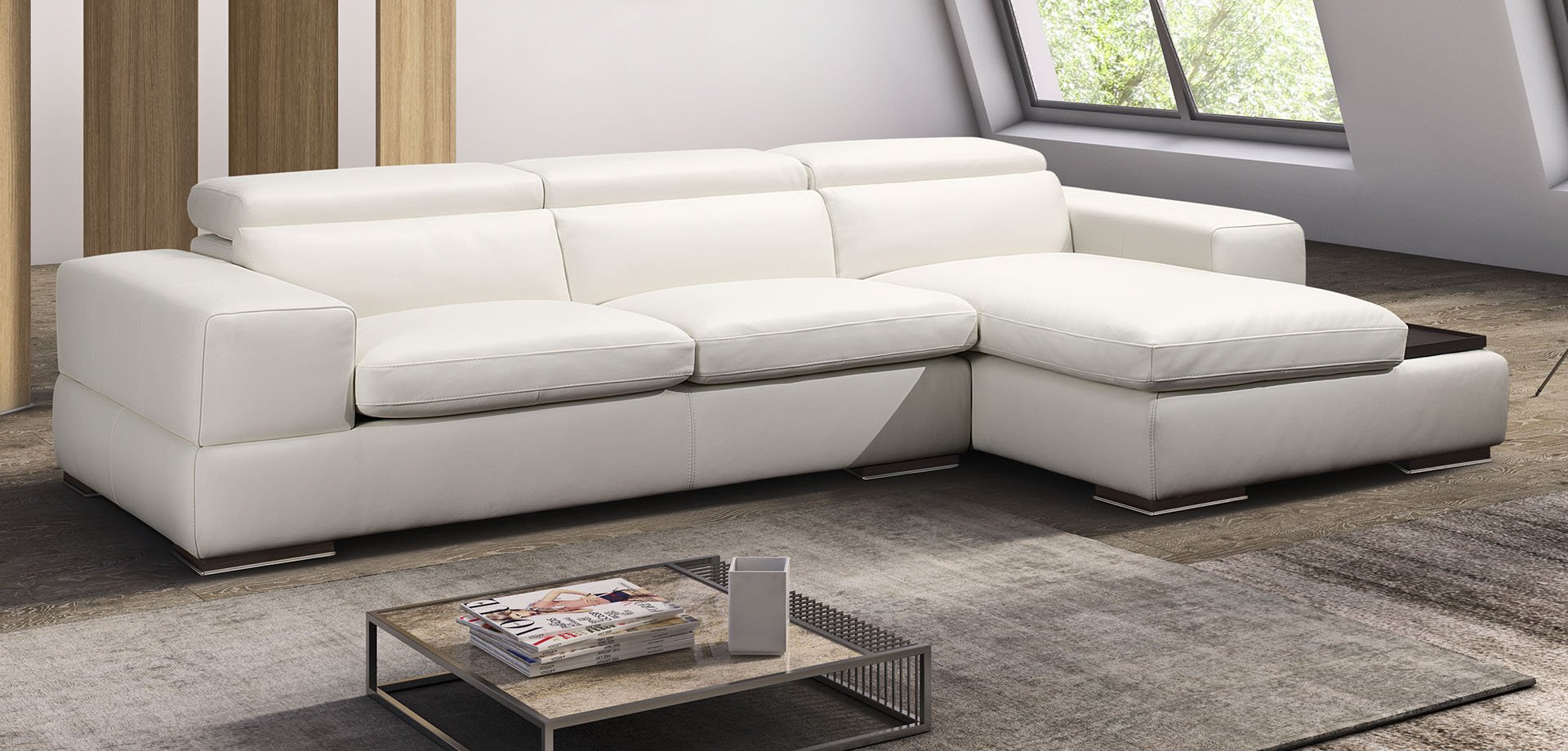 Real Leather Sofas Modern Mfc