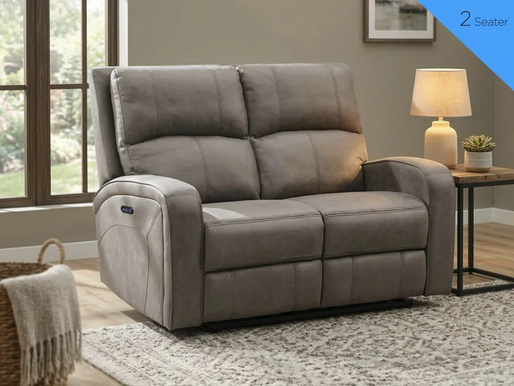 Silverton 2 Seater Power Sofa - Taupe