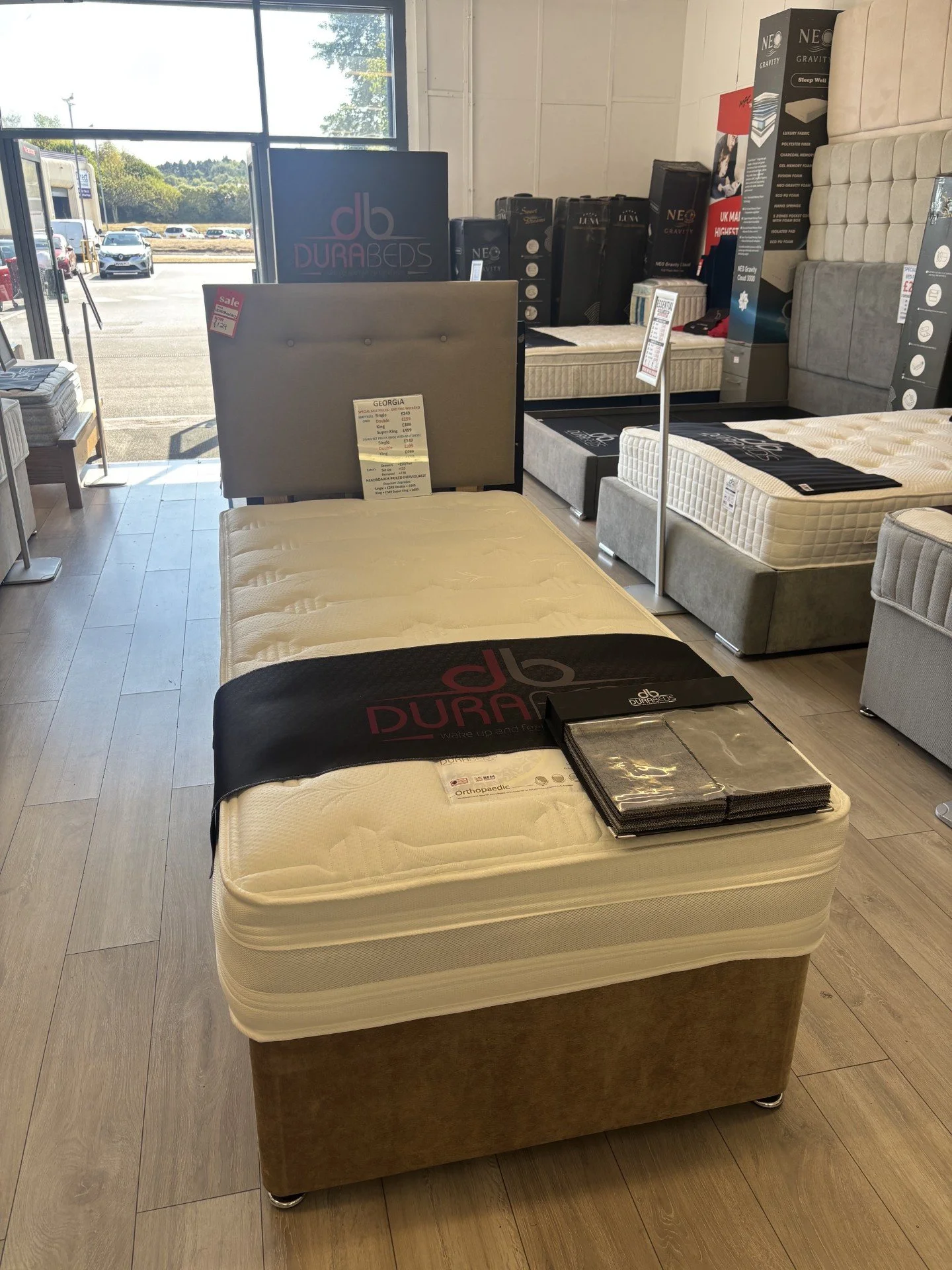 3ft Georgia Divan Set with a Premium Headboard