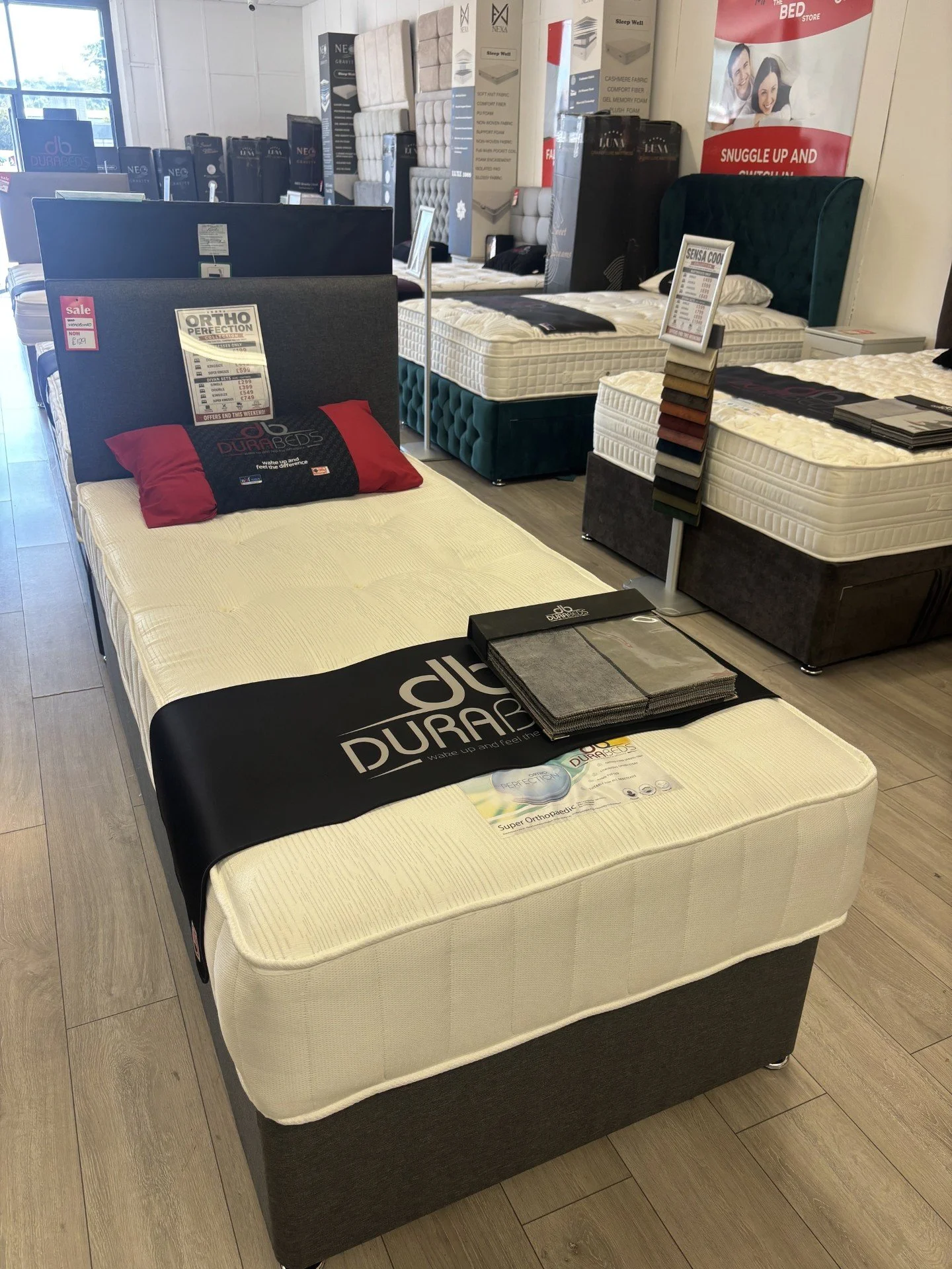 3ft Ortho Perfection Divan Set with a Plain Headboard