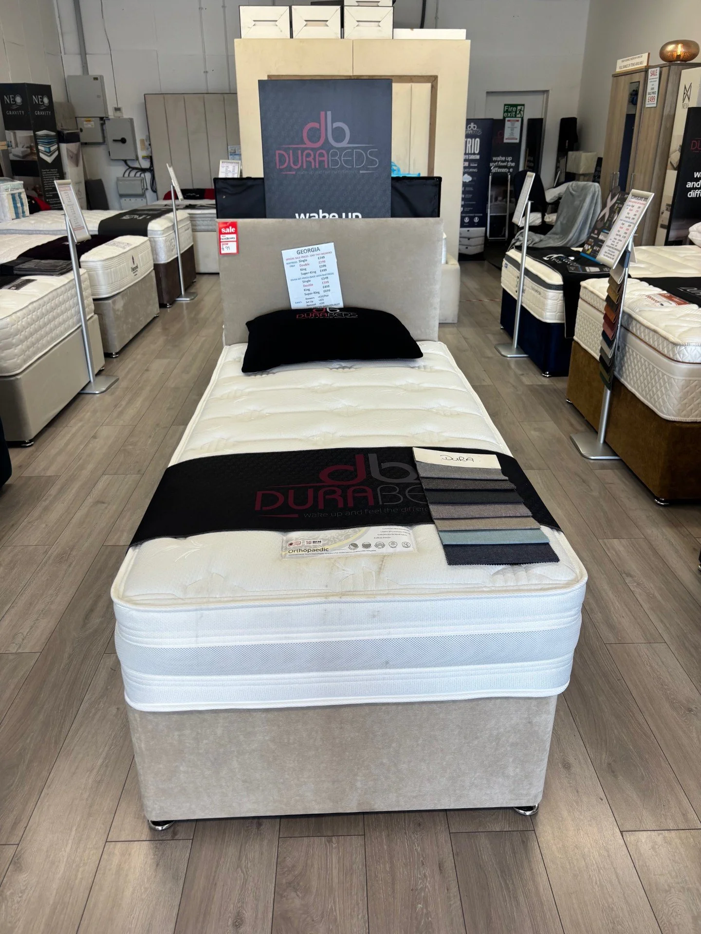 3ft Georgia Divan Set with Headboard