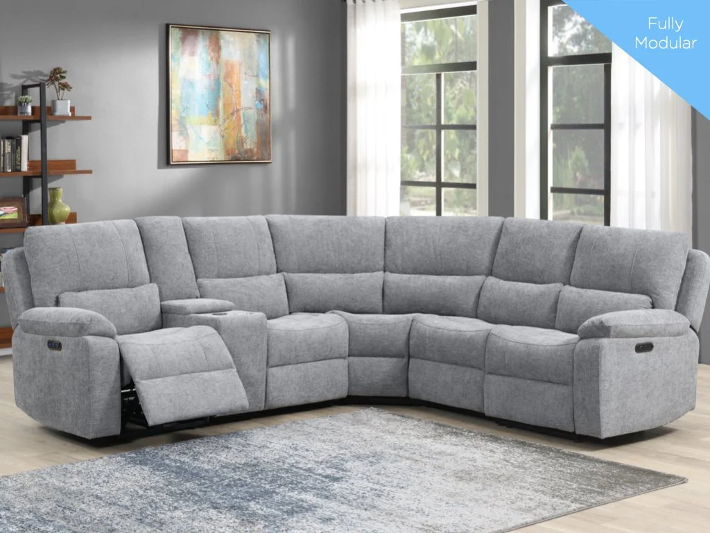 Knightsbridge Corner Suite Electric - Granite