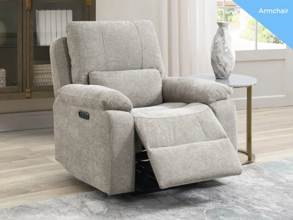Knightsbridge Power Reclining Chair - Fossil