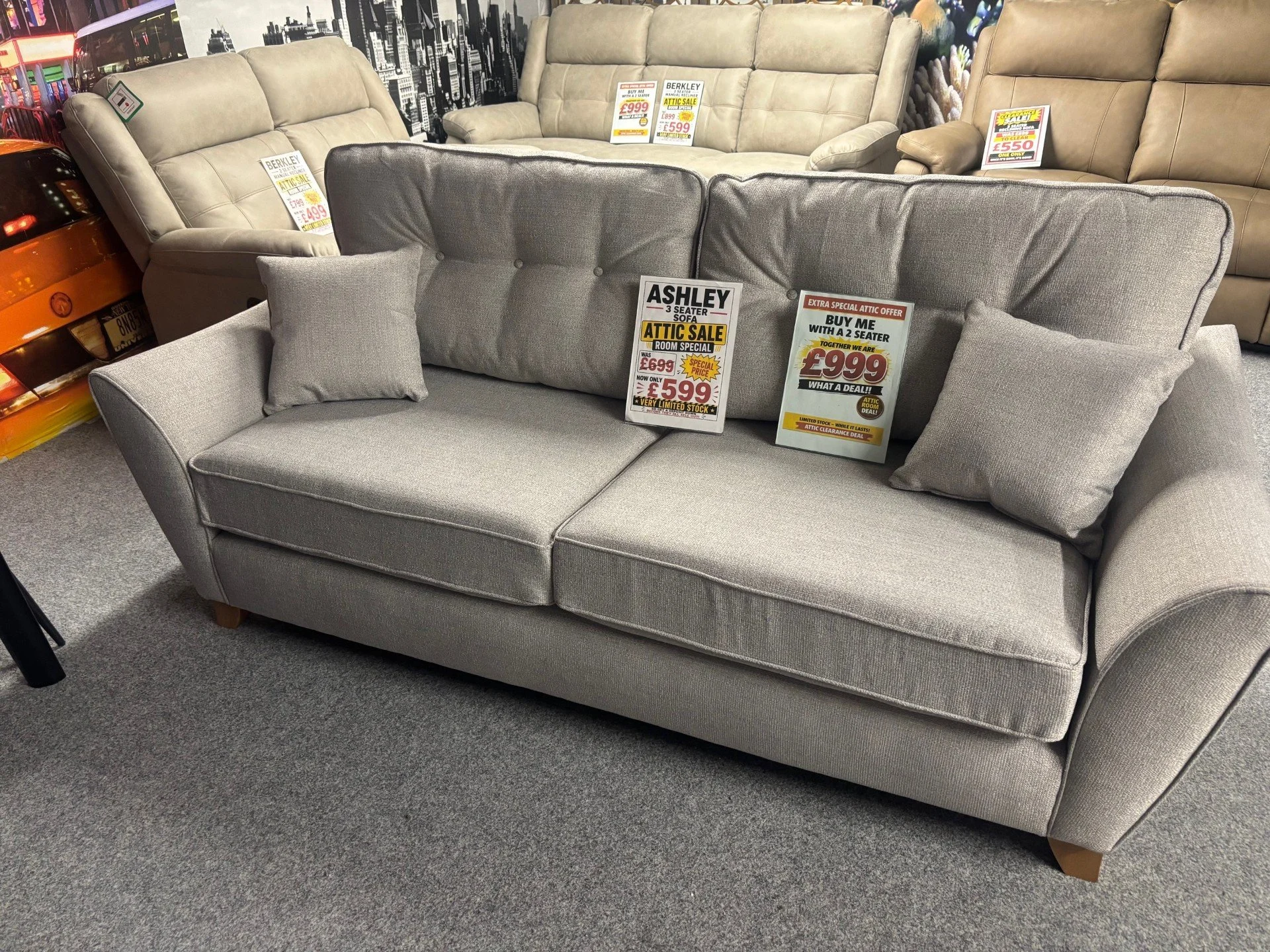 Ashley 3 Seater Sofa