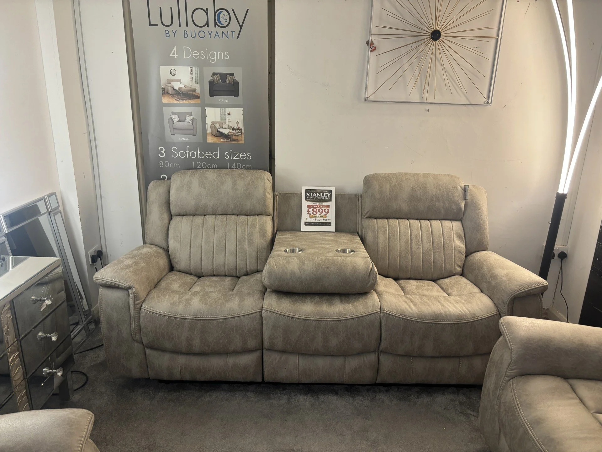 Stanley 3 Seater Power Sofa