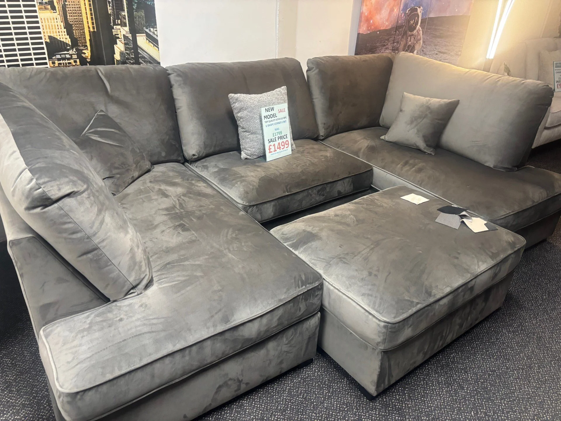 Carnaby U Shape Corner Unit with Stool