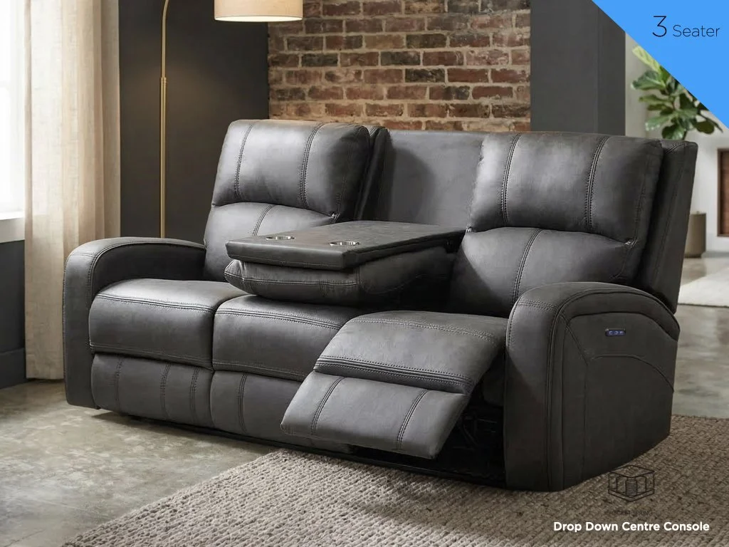 Silverton 3 Seater Power Sofa - Grey