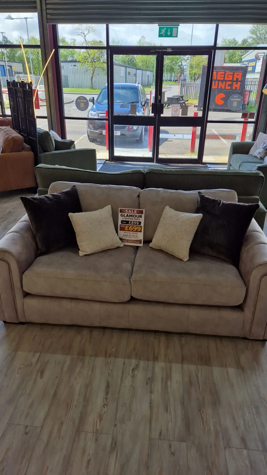 Glamour 2 Seater Sofa