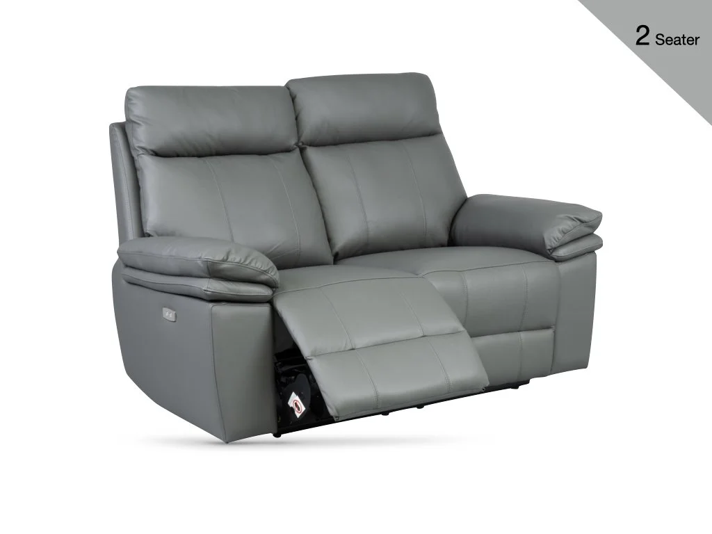 Horizon 2 Seater Power Reclining Sofa - Grey