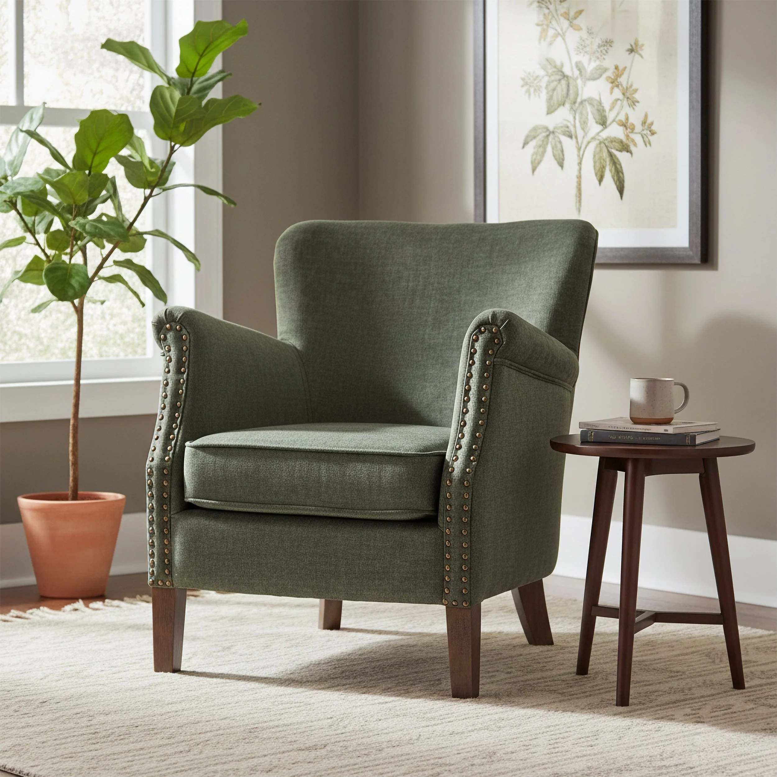 Harlow Armchair - Winter Moss