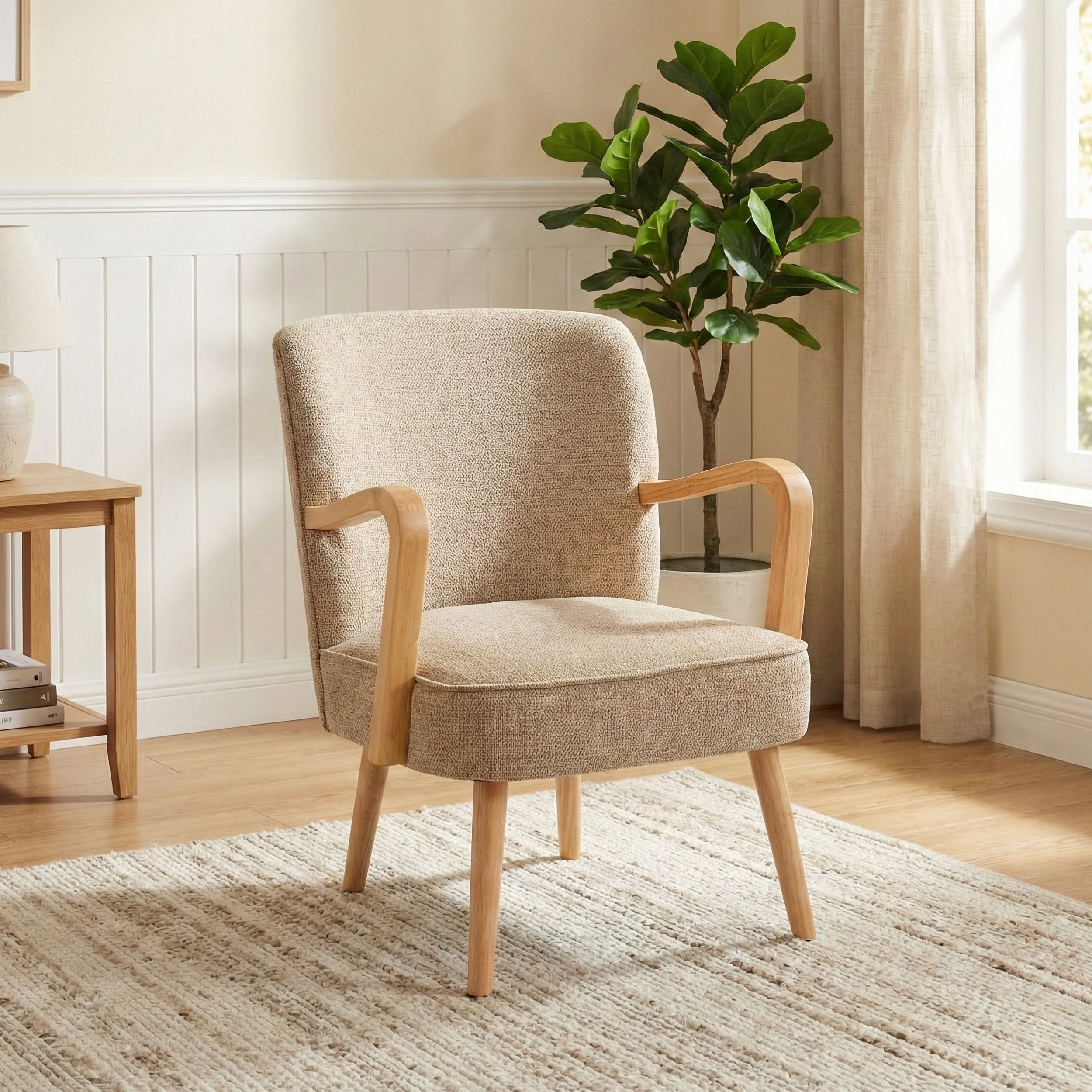 Eliza Accent Chair- Oatmeal