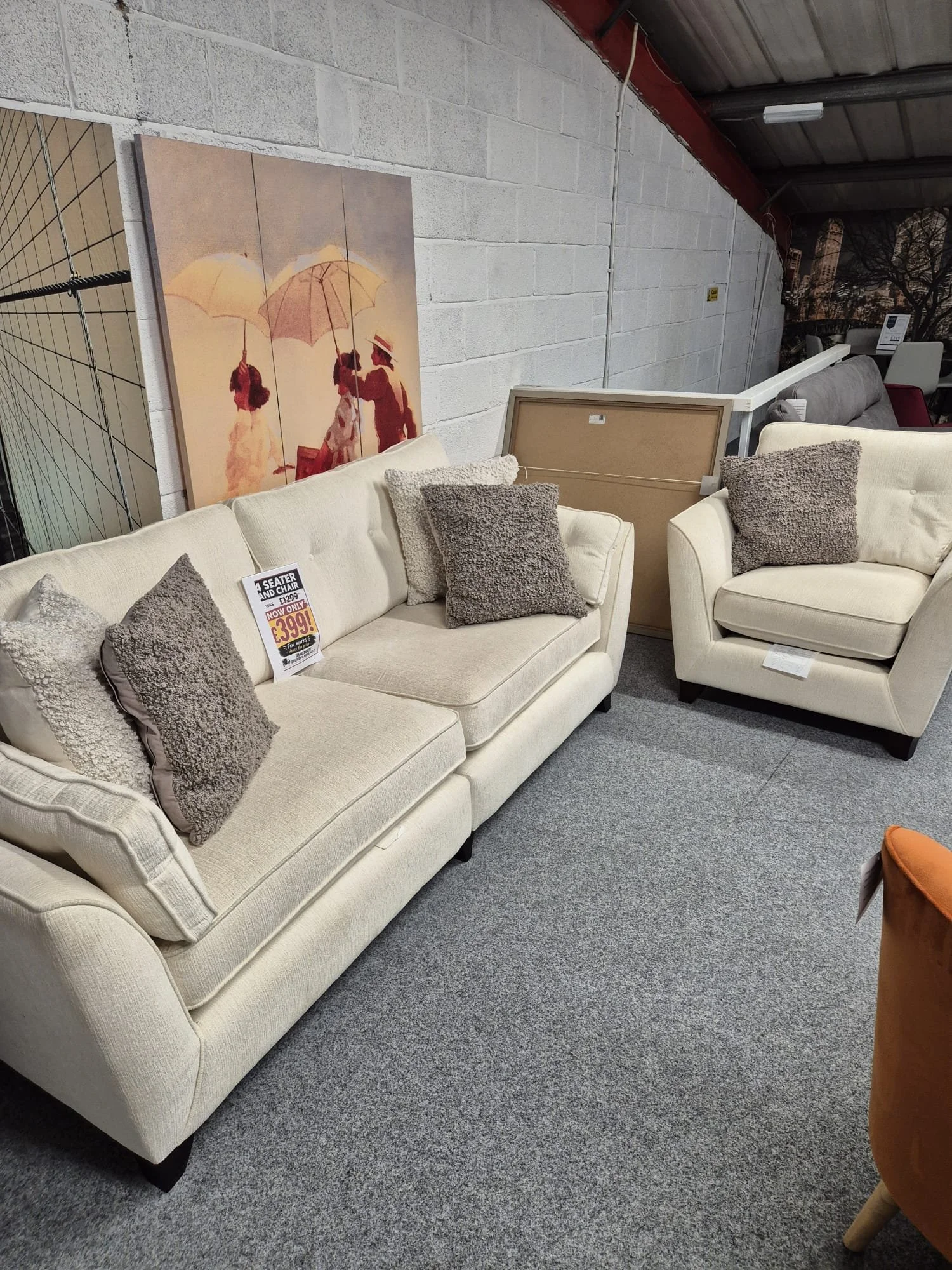 Melrose 4 Seater and Chair