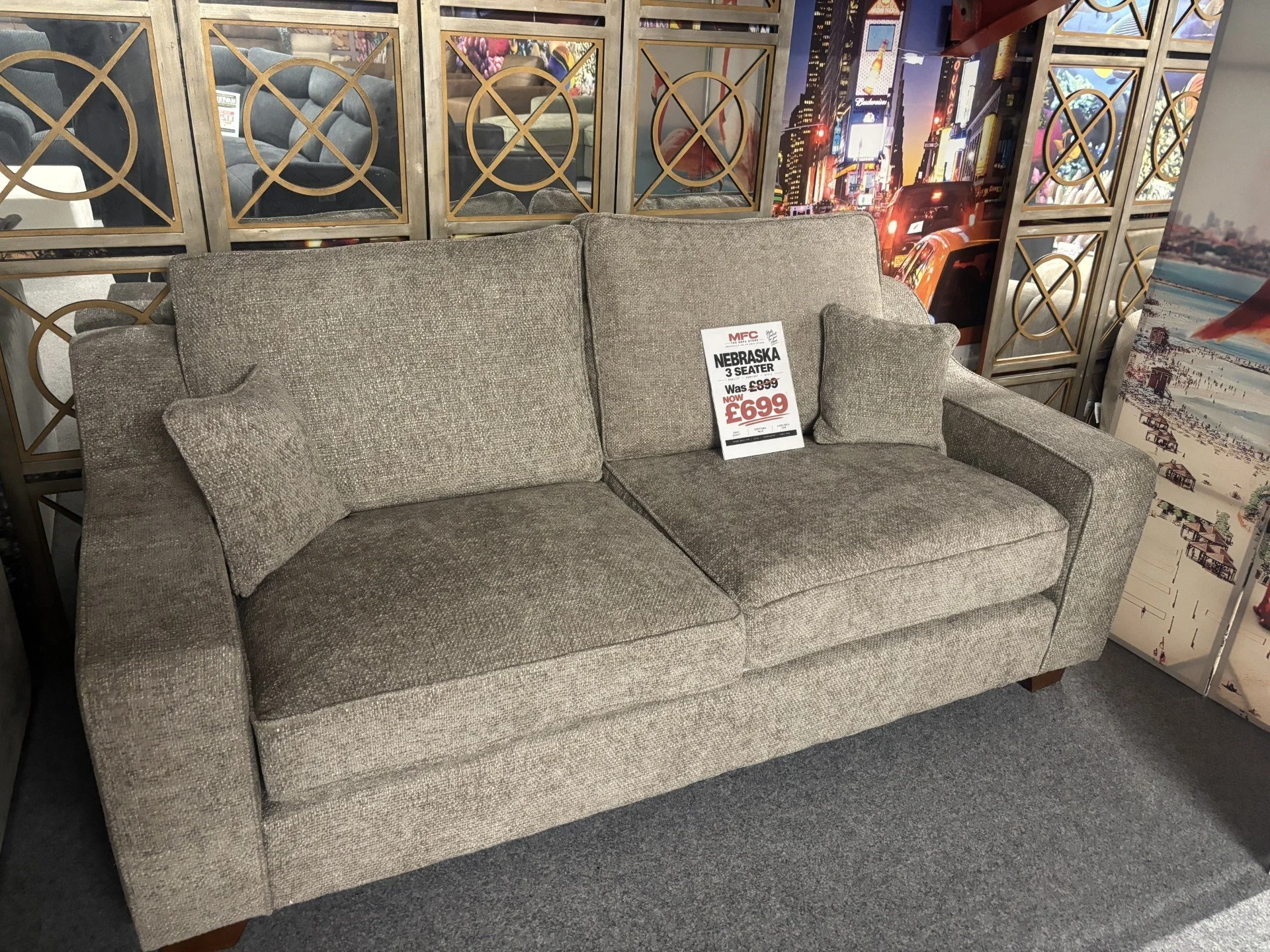 Nebraska 3 Seater Sofa