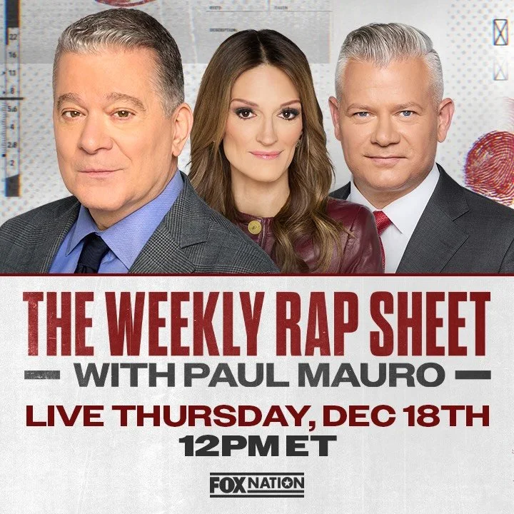 LIVE TOMORROW at 9am PT / 12pm ET on @foxnation&rsquo;s The Weekly Rap Sheet: Nick Reiner charged with murders of Rob and Michele Reiner, Brian Walshe found guilty, hunt for Brown University shooter continues, and ex-Michigan coach Sherrone Moore fac