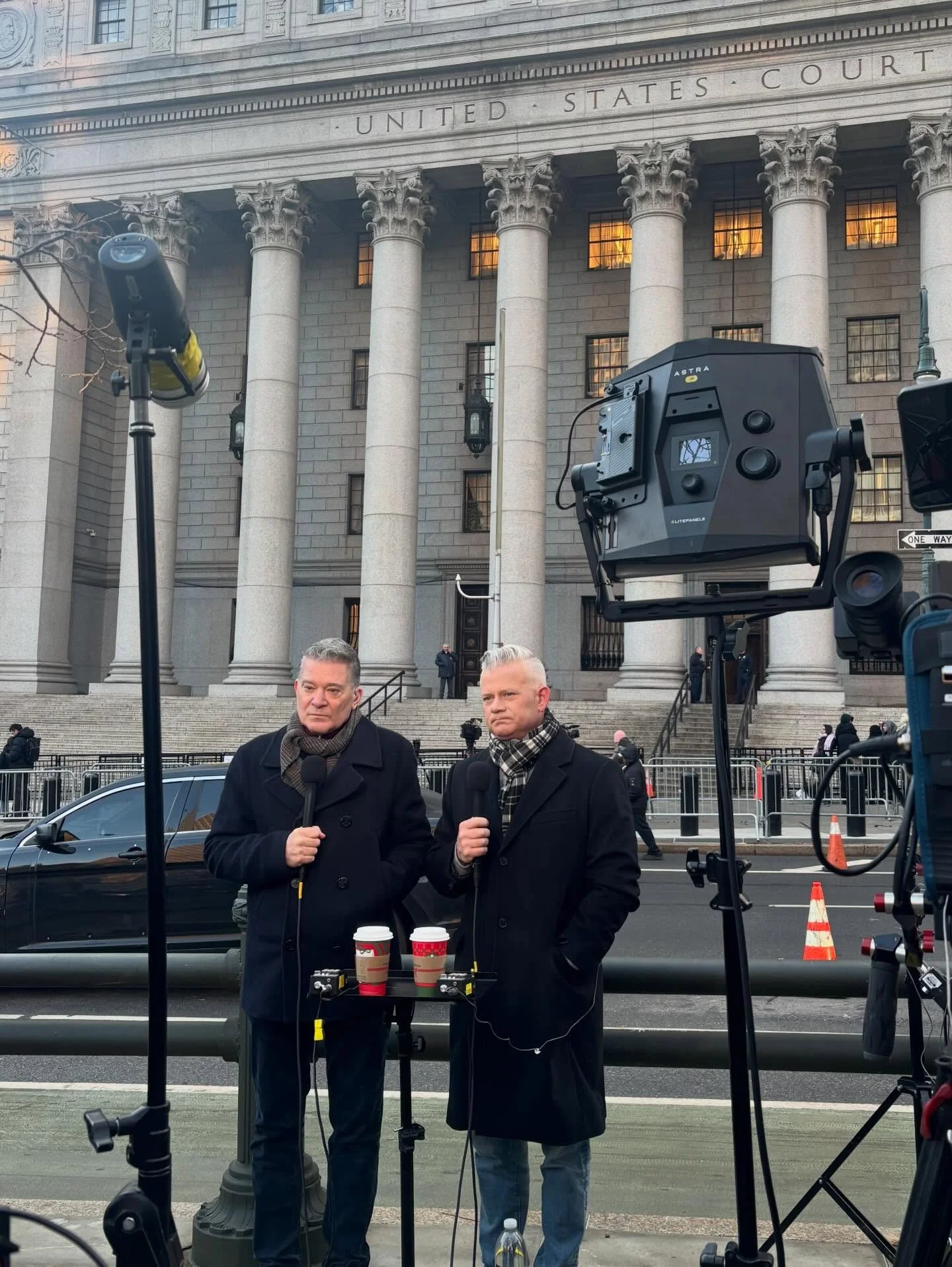 Last week in New York, covering the Luigi Mangione hearing for @foxnews. Always grateful for the opportunity to report outside the courthouse and to work alongside my buddy Paul Mauro!