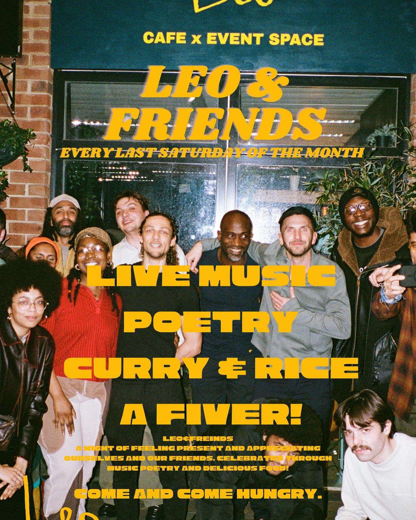THE NEXT LEO &amp; FRIENDS 27th MAY. We got some big things happening for this night. Come chill, party and have a bloody nice time with your friends. Tickets are a FIVER&hellip;.and thats with dinner! please pre book 💛 Tickets via link in our bio x