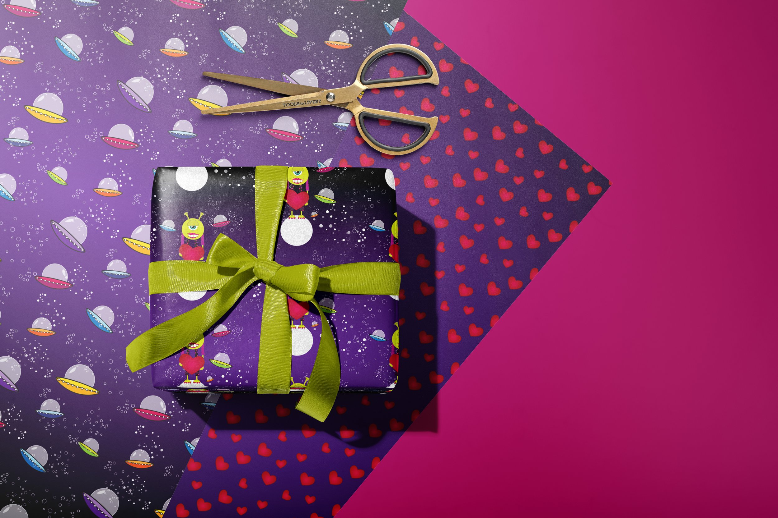 Wrapping Paper | Monster Mash Valentine